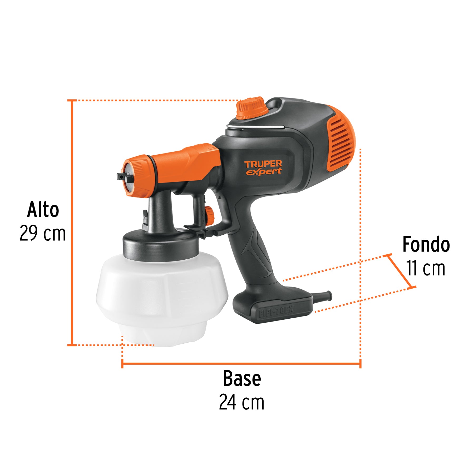 Pistola eléctrica para pintar de 700W, TRUPER EXPERT