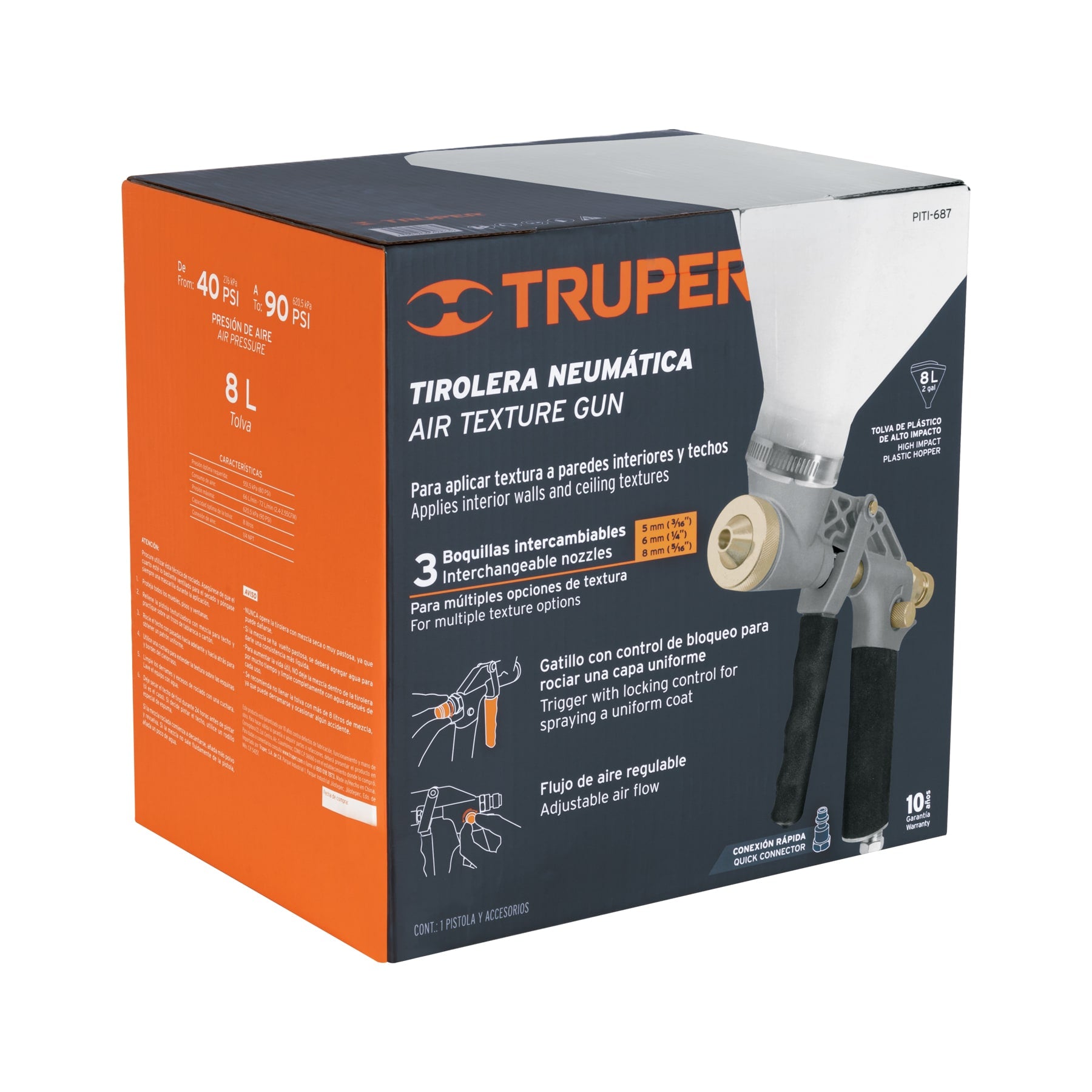 Tirolera neumática, TRUPER