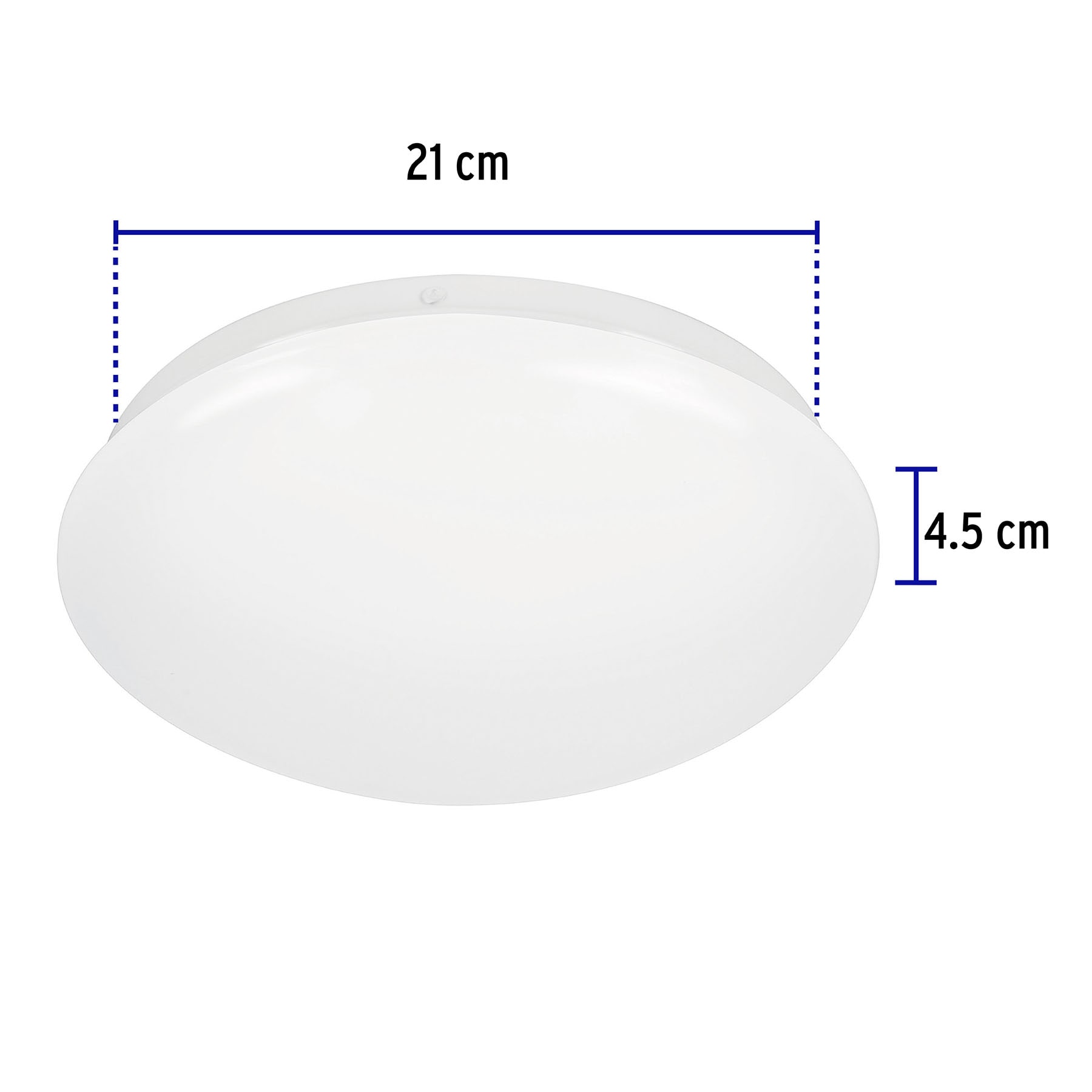 Luminario LED plafón decorativo 8W 6500K, liso, BASIC