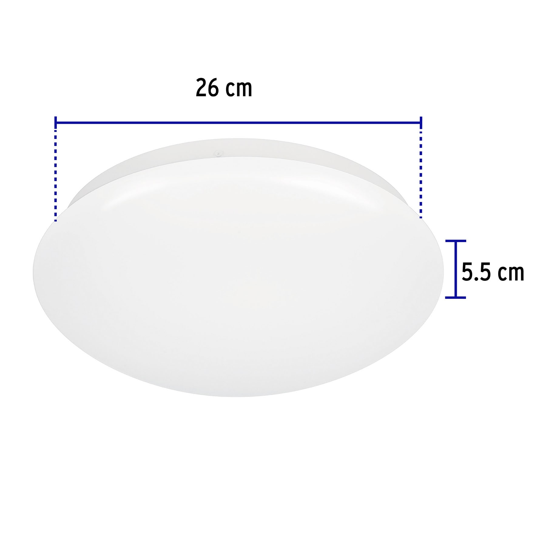 Luminario LED plafón decorativo 15W 6500K, liso, BASIC