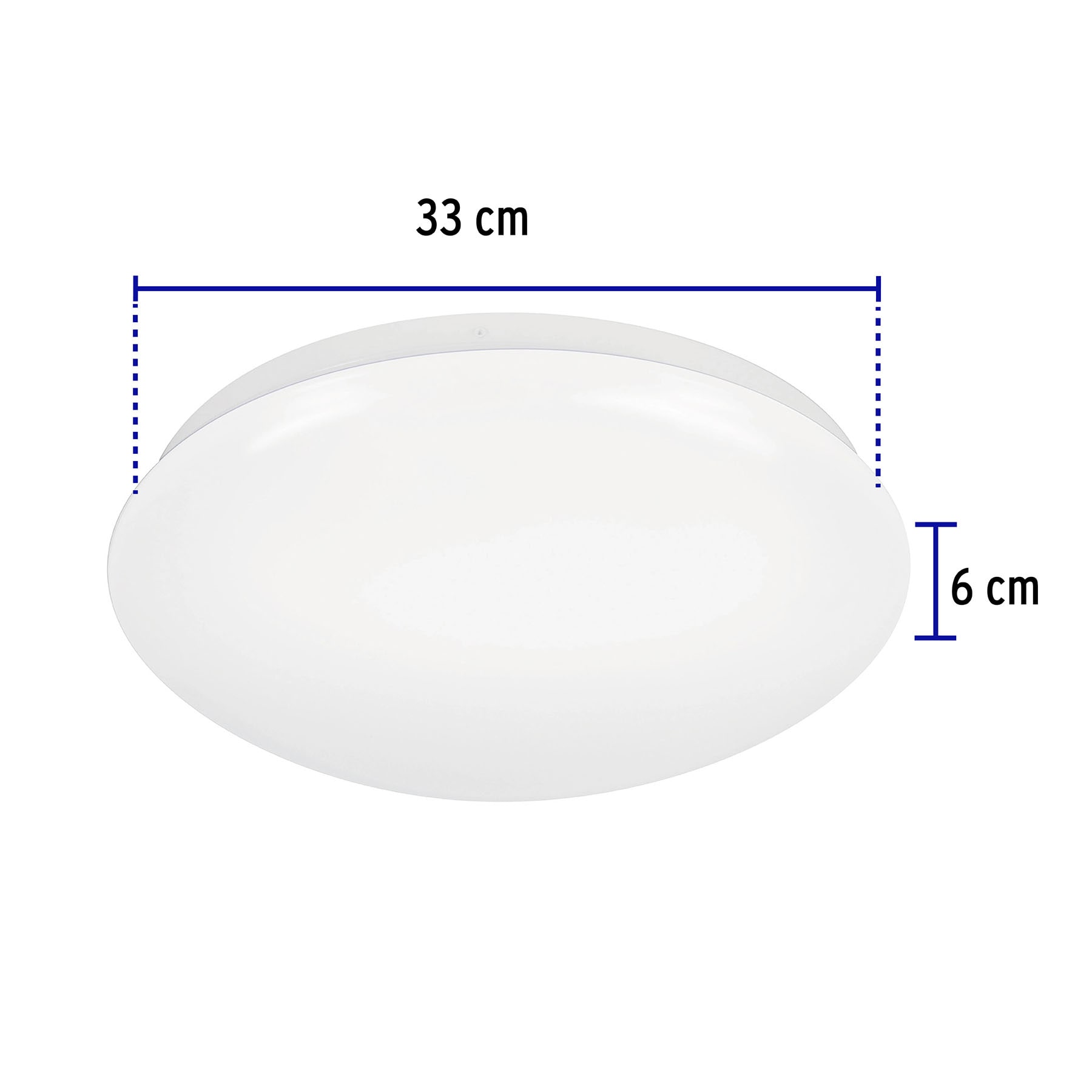 Luminario LED plafón decorativo 18W 6500K, liso, BASIC