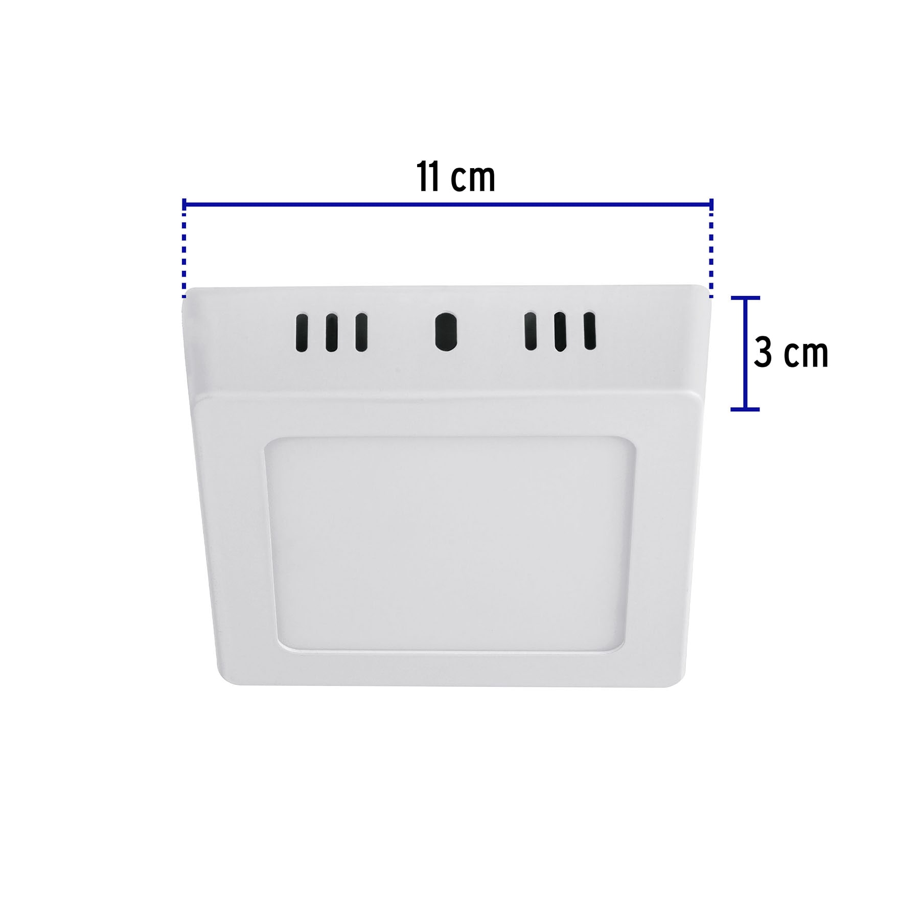 Luminario LED plafón 6W 6500K, cuadrado, blanco, VOLTECK