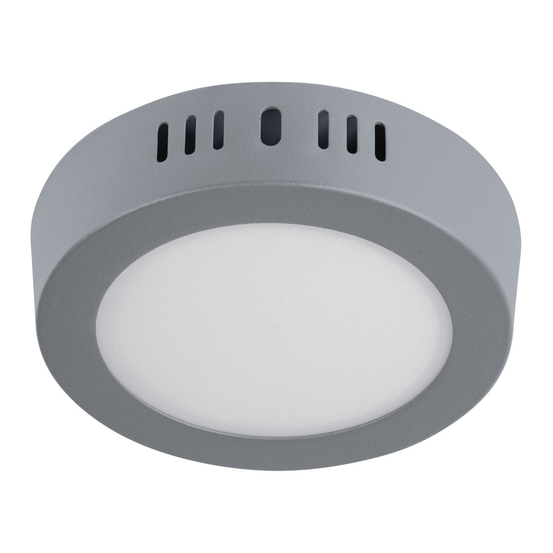 Luminario LED plafón 6W 6500K, redondo, gris, VOLTECK