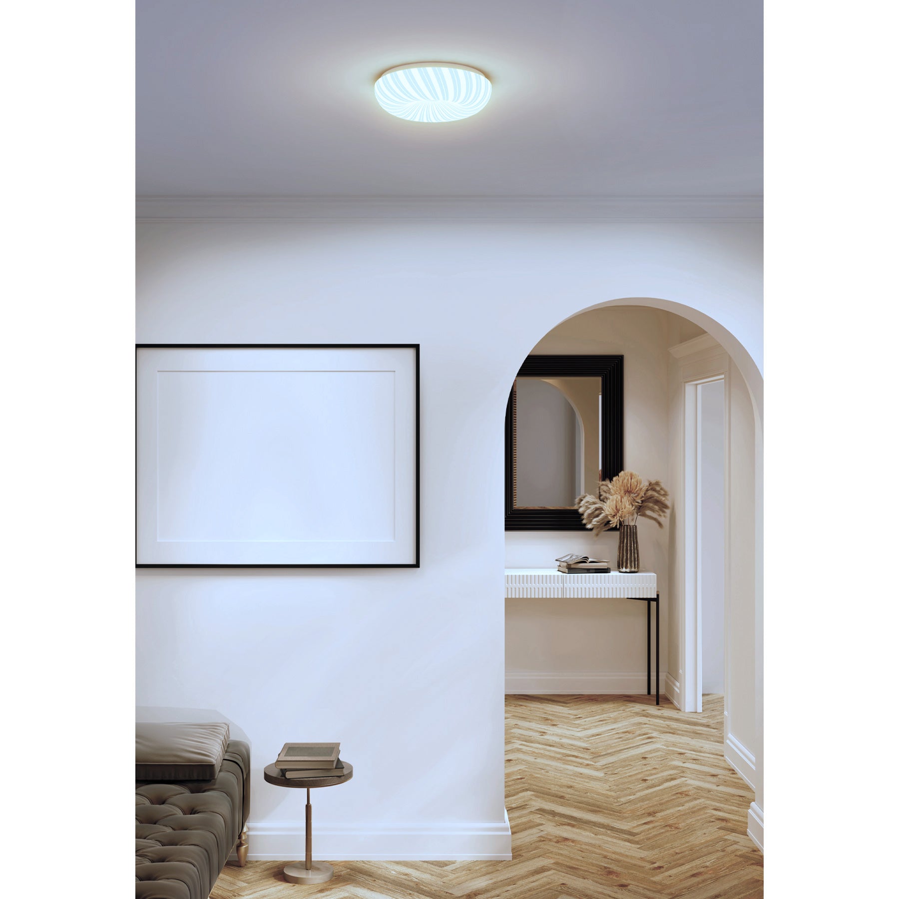 Luminario LED plafón decorativo 18W 6500K, espiral, BASIC