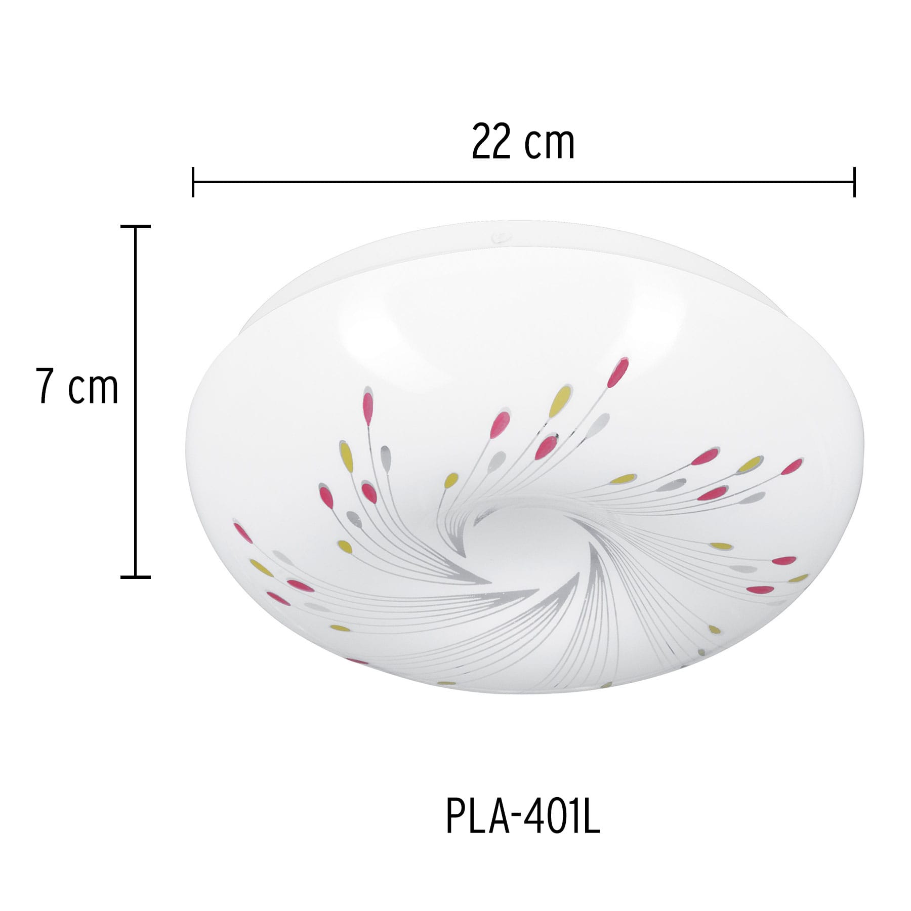 Luminario LED 8 W plafón decorativo espiral luz día, VOLTECK