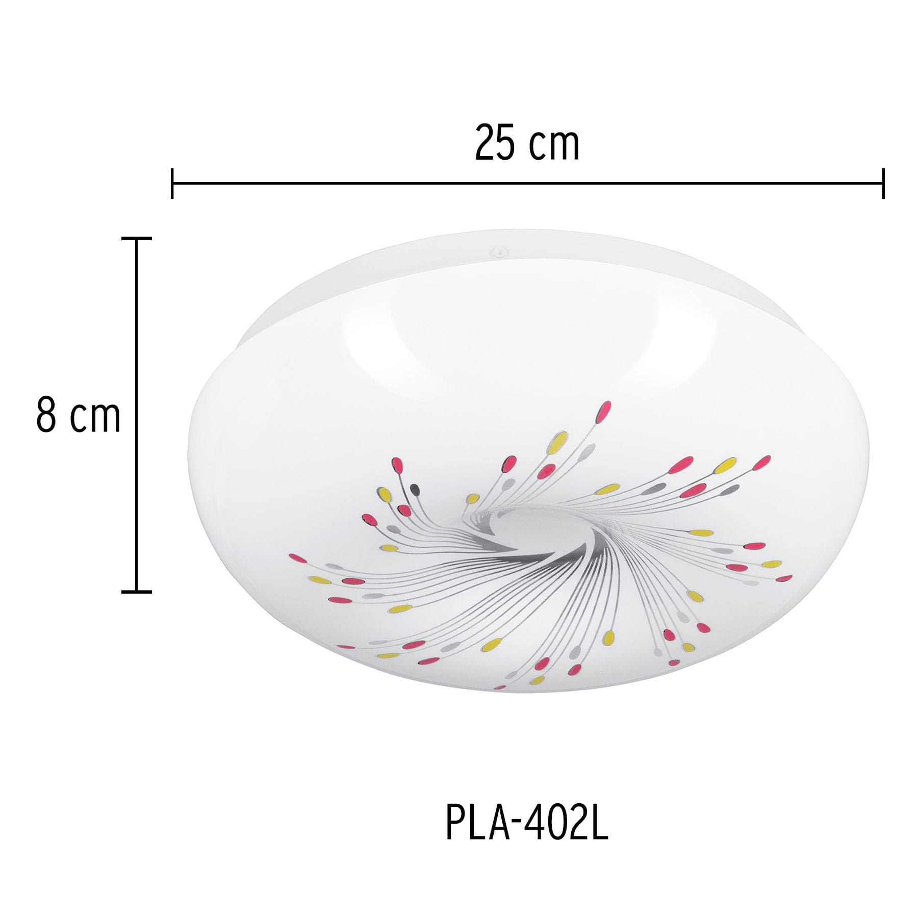 Luminario LED 15 W plafón decorativo espiral luz día