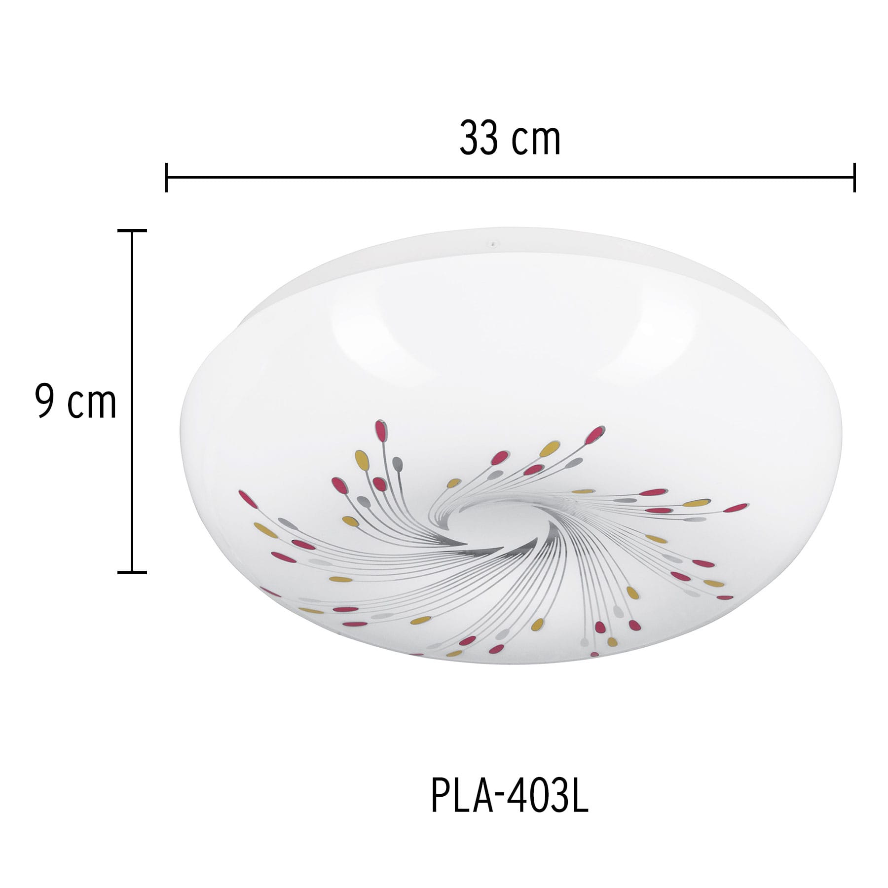 Luminario LED 18 W plafón decorativo espiral luz día