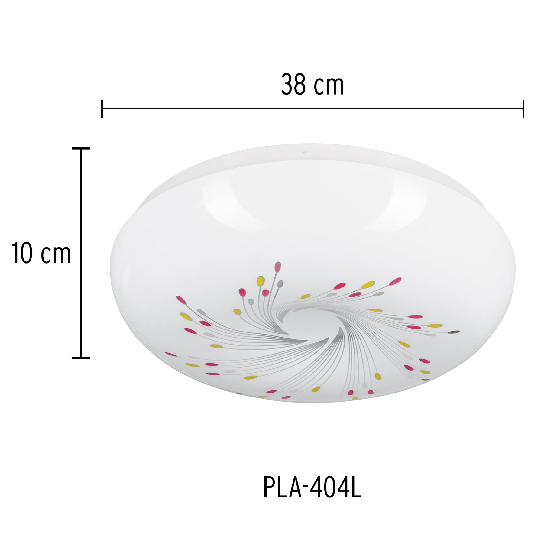 Luminario LED 22 W plafón decorativo espiral luz día