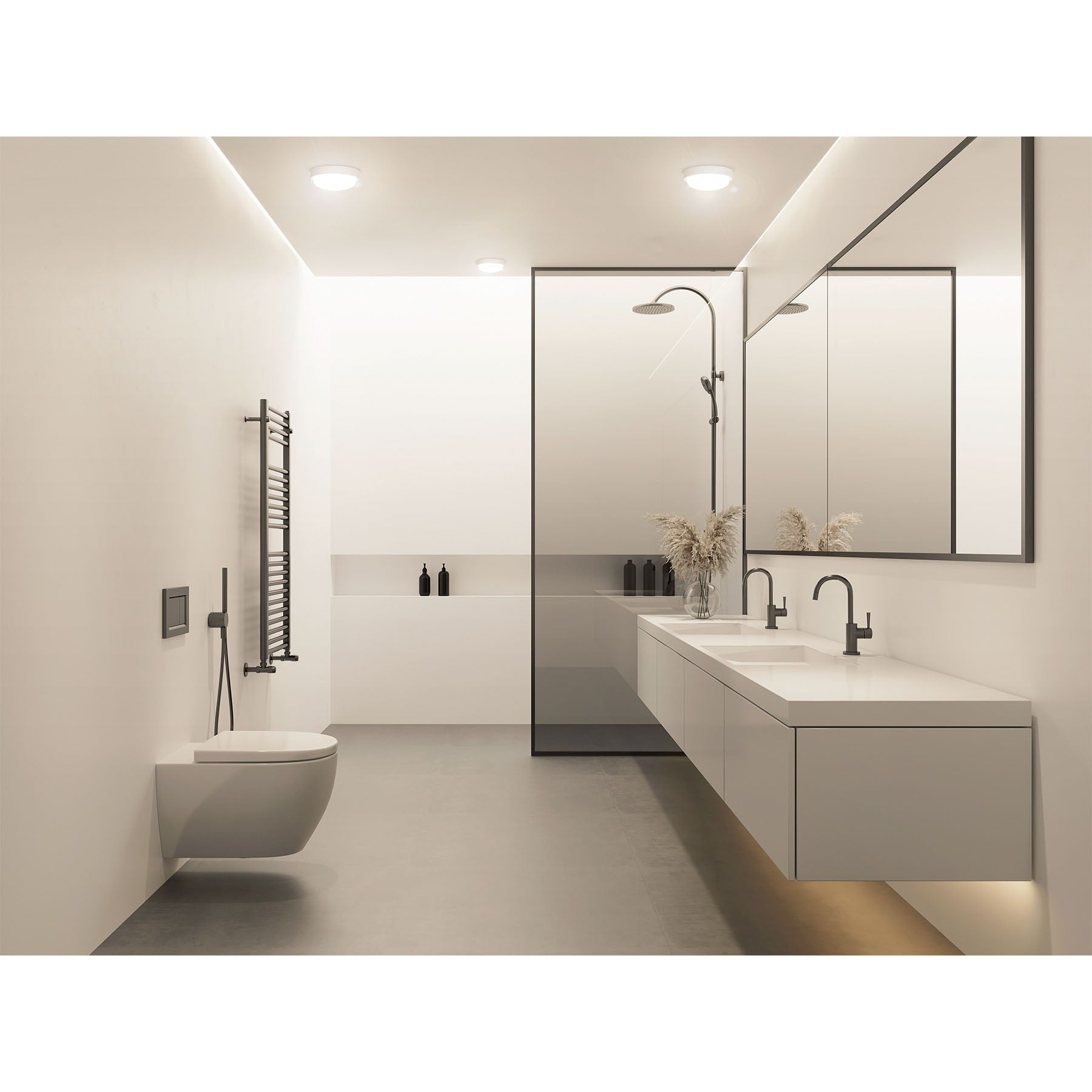 Luminario LED plafón para baño 15W 4000K, redondo, VOLTECK