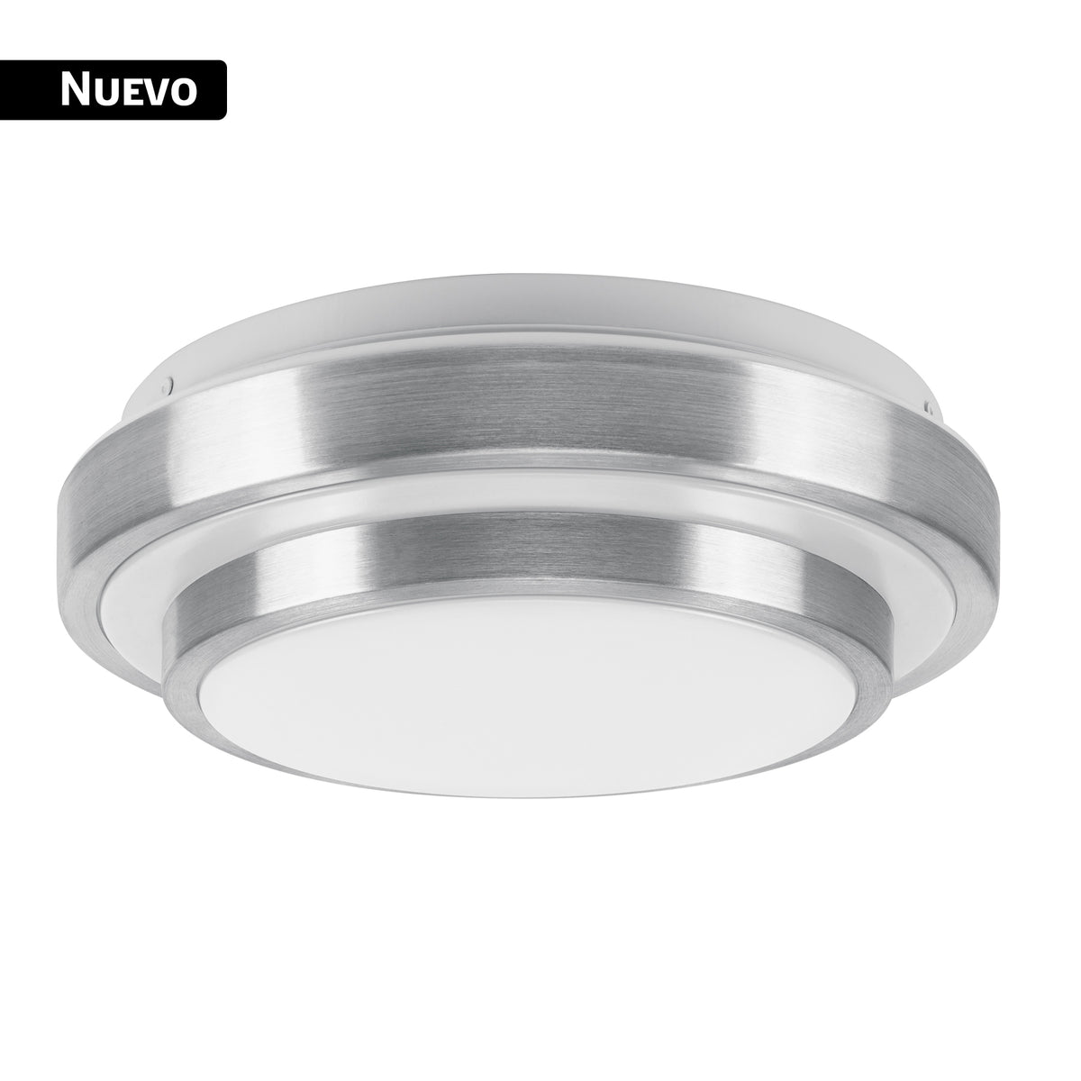 Luminario LED plafón decorativo 15W 6500K, metálico, BASIC