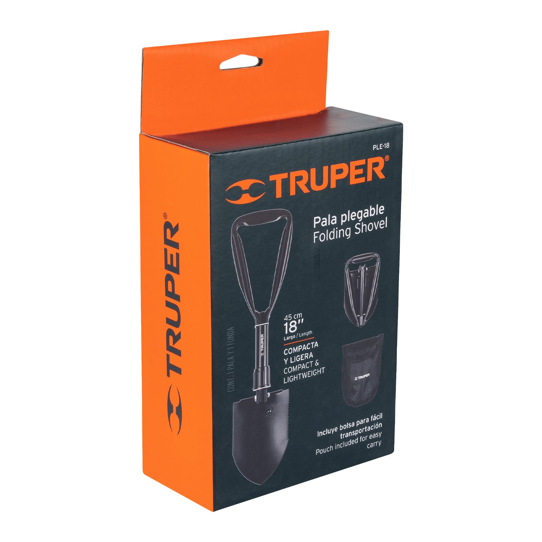 Pala plegable de 18", TRUPER