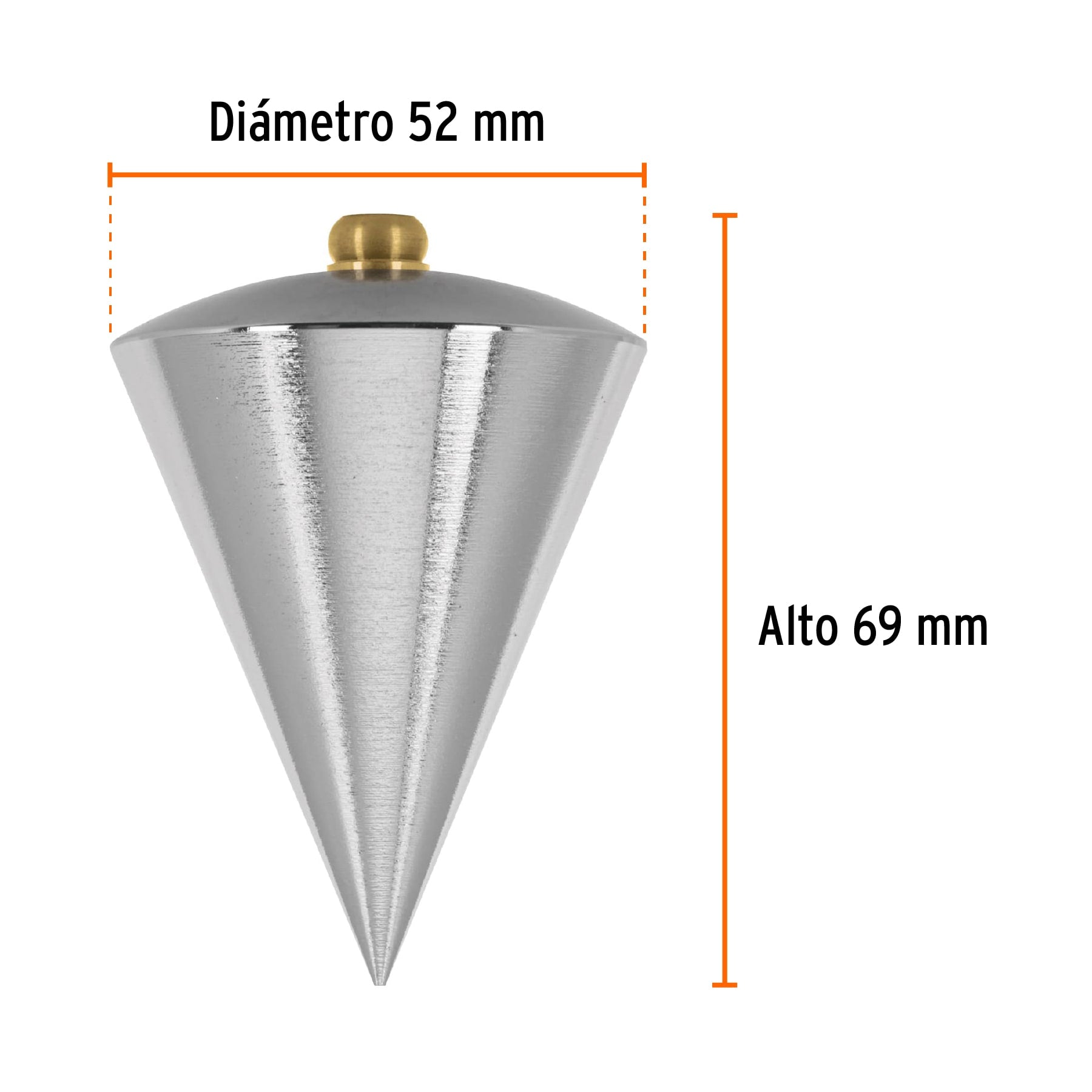 Plomada de acero, 16 oz, TRUPER