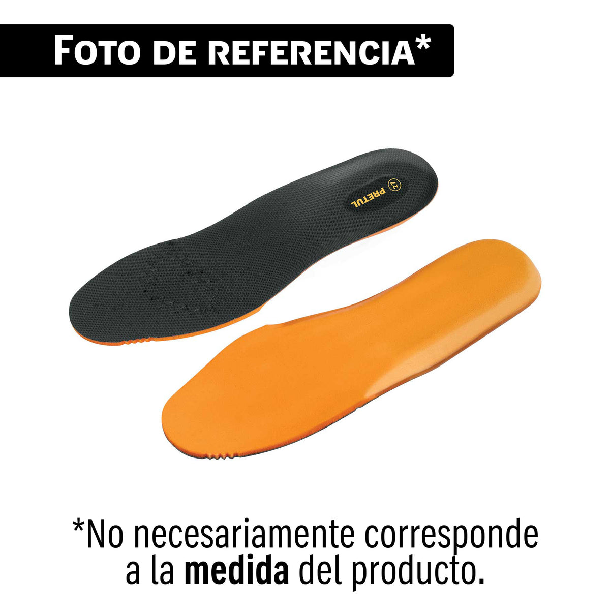 Par de plantillas para zapato talla 24, PRETUL