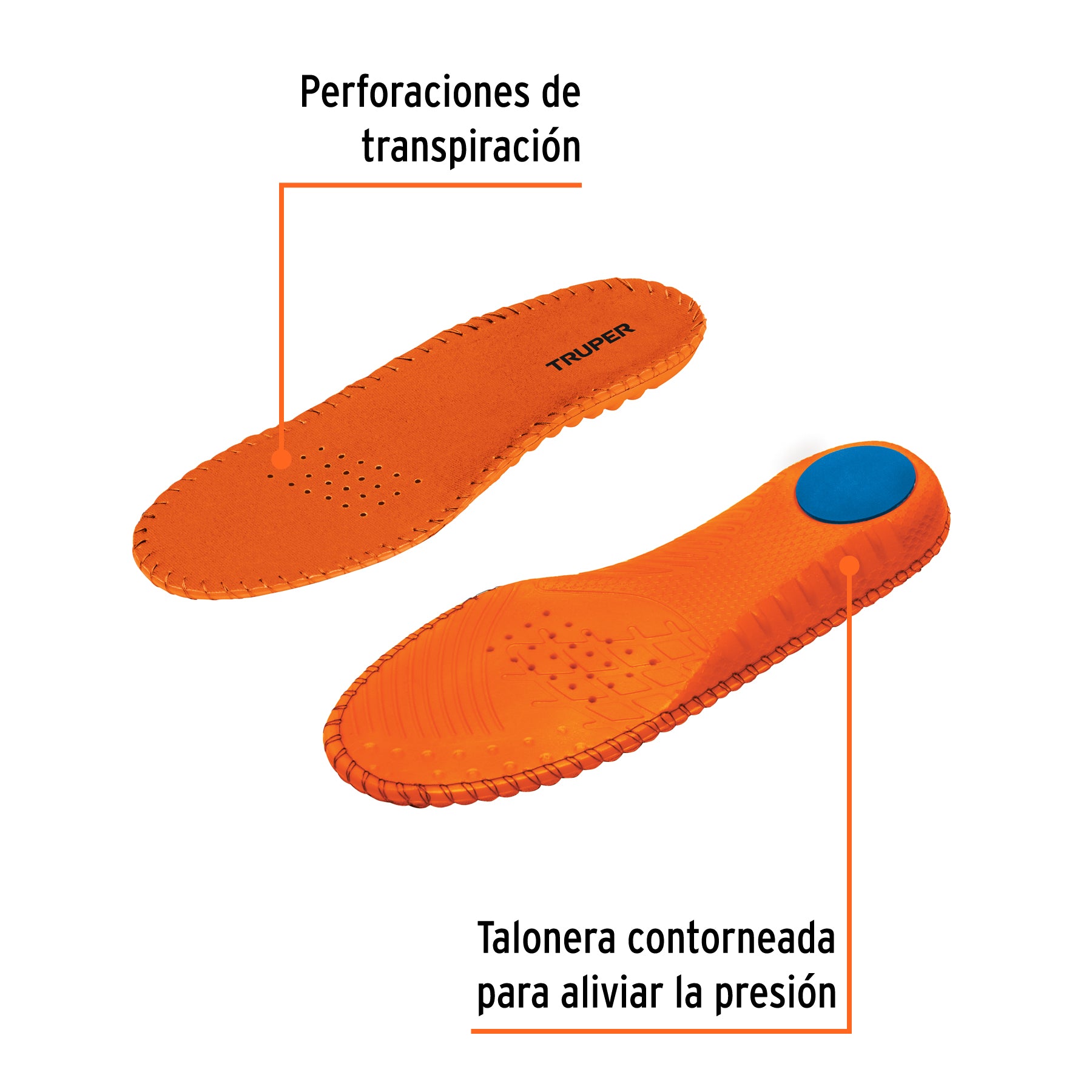 Bolsa con par de plantillas memory foam p/zapato talla 26