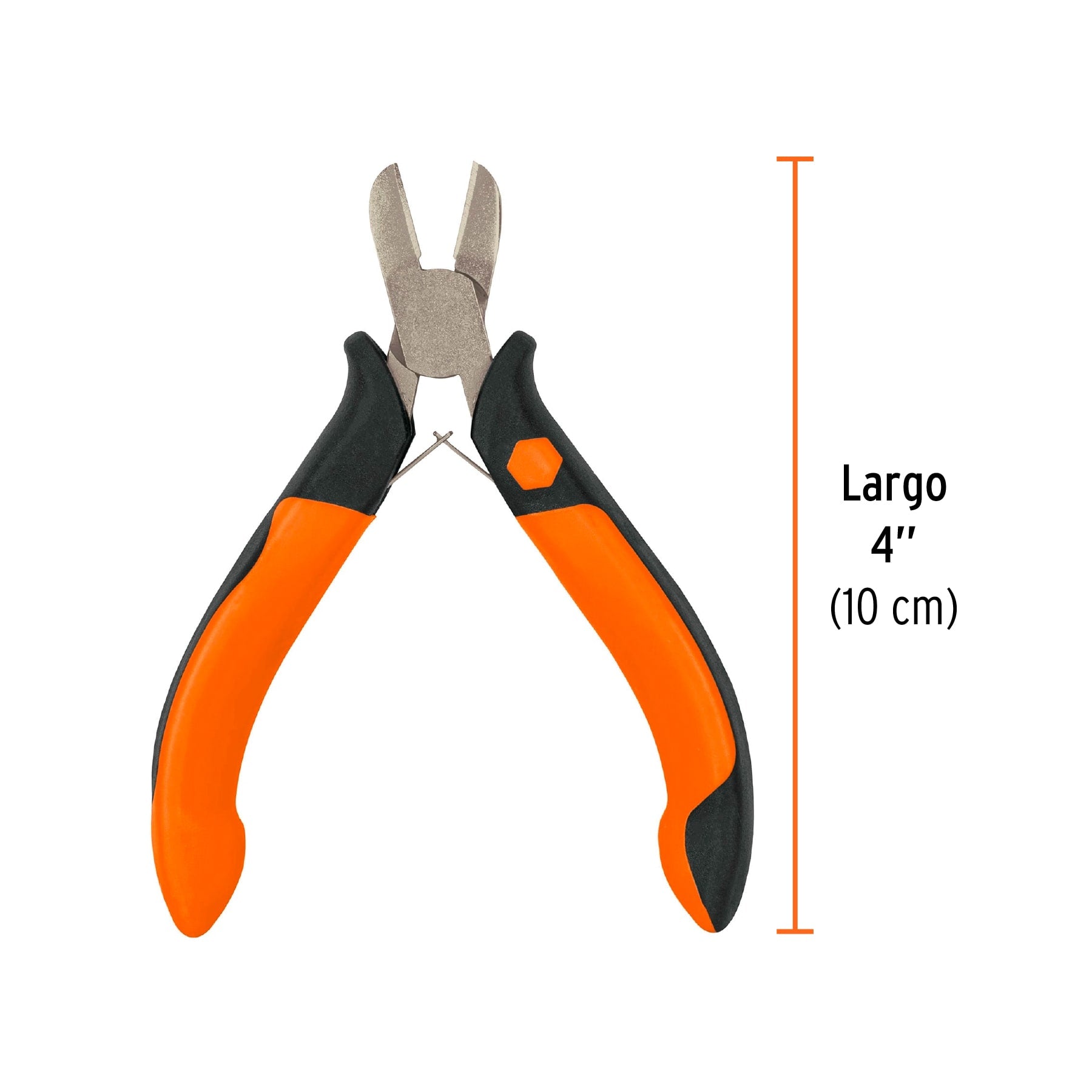 Mini pinza de corte diagonal 4" mango Comfort Grip, TRUPER