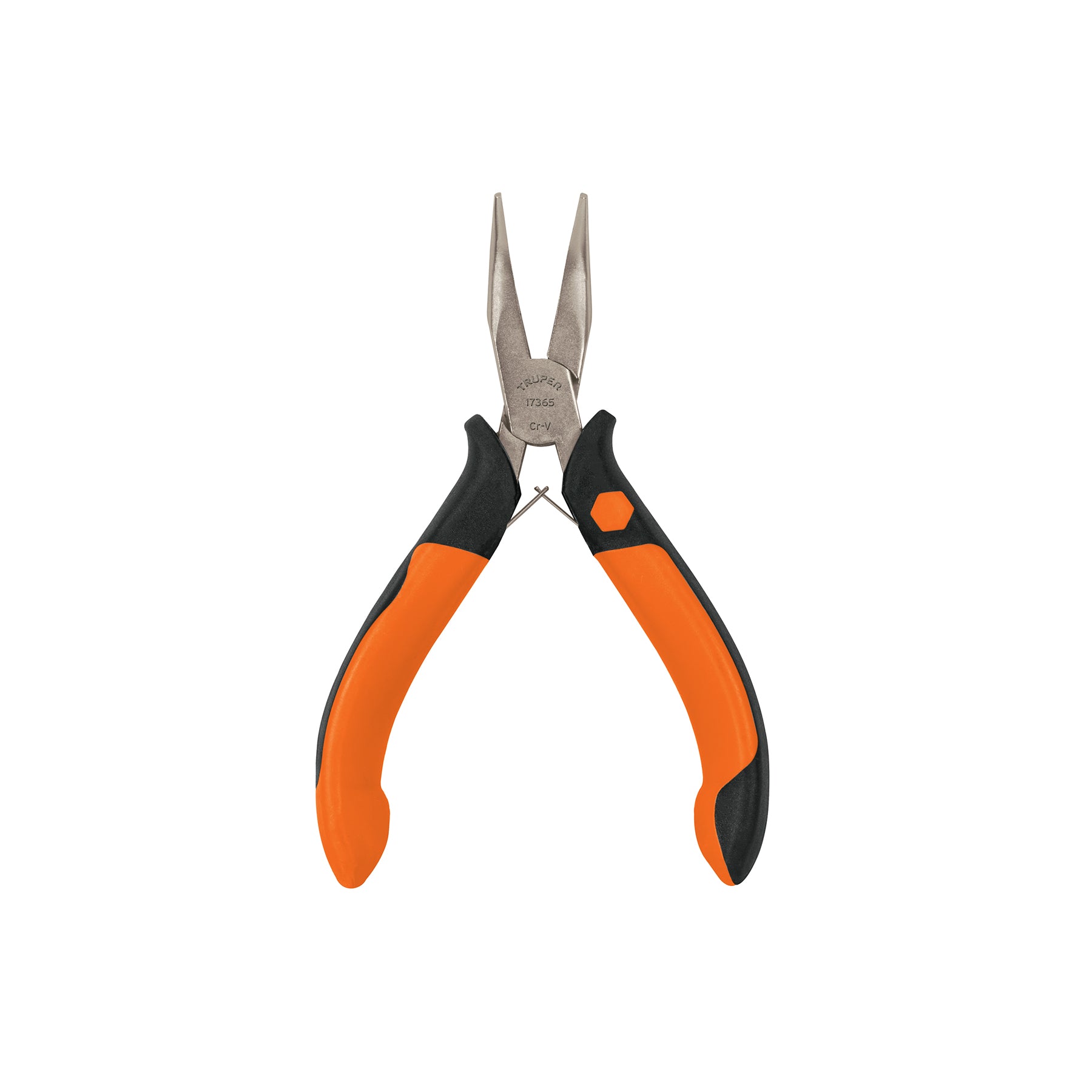 Mini pinza de punta curva 5" mango Comfort Grip, TRUPER