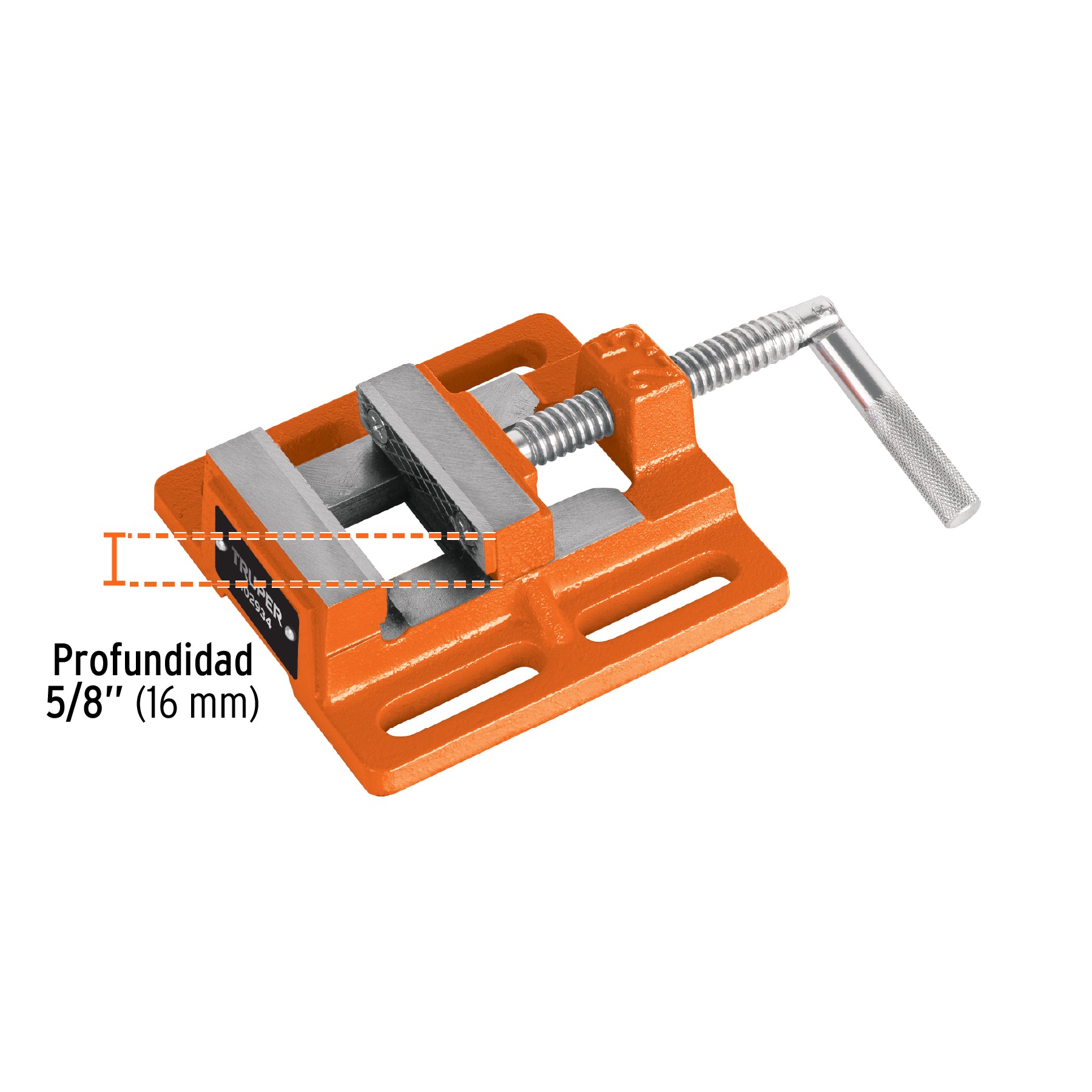 Prensa morsa plana, apertura 2-1/2" (65 mm), TRUPER