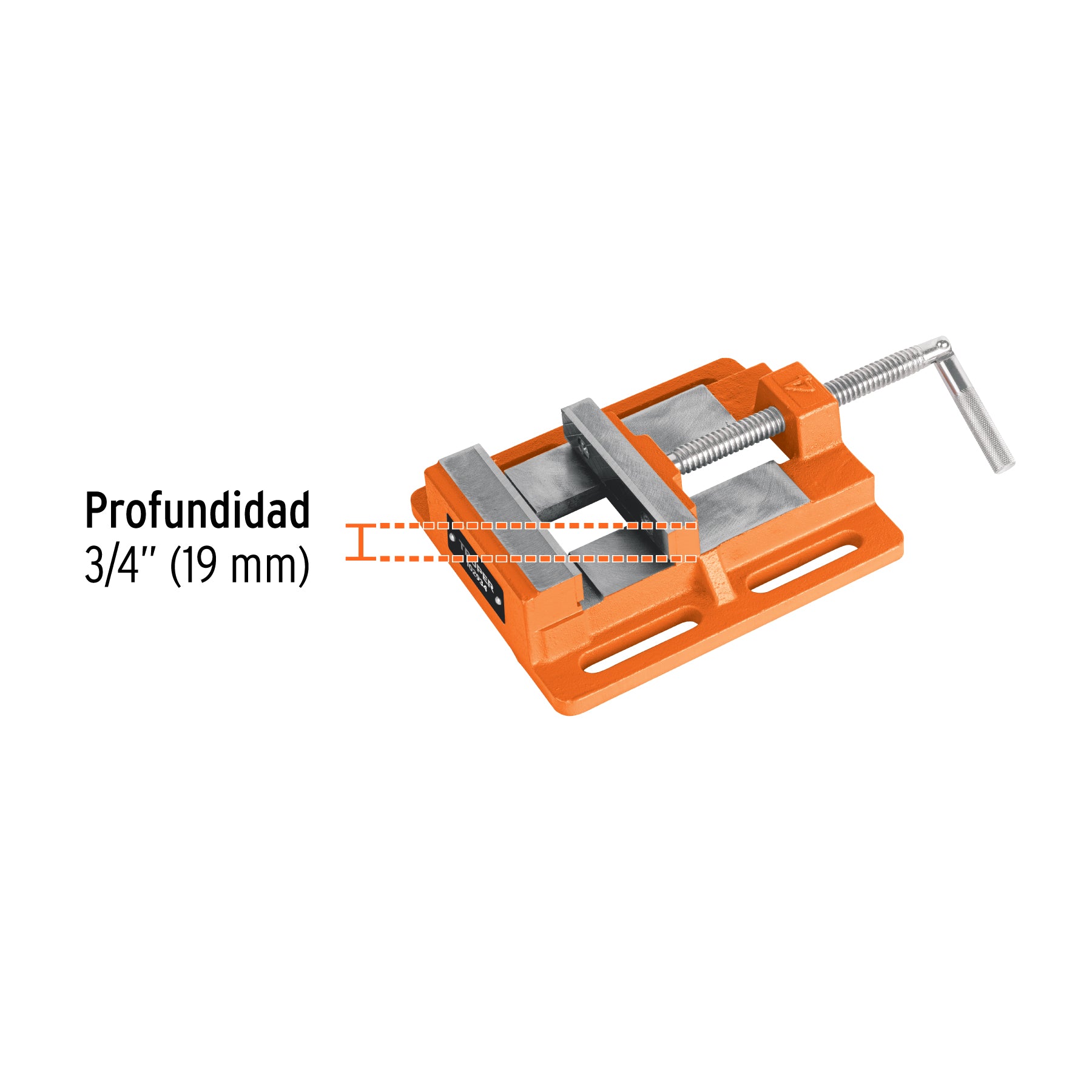 Prensa morsa plana, apertura 4" (100 mm), TRUPER
