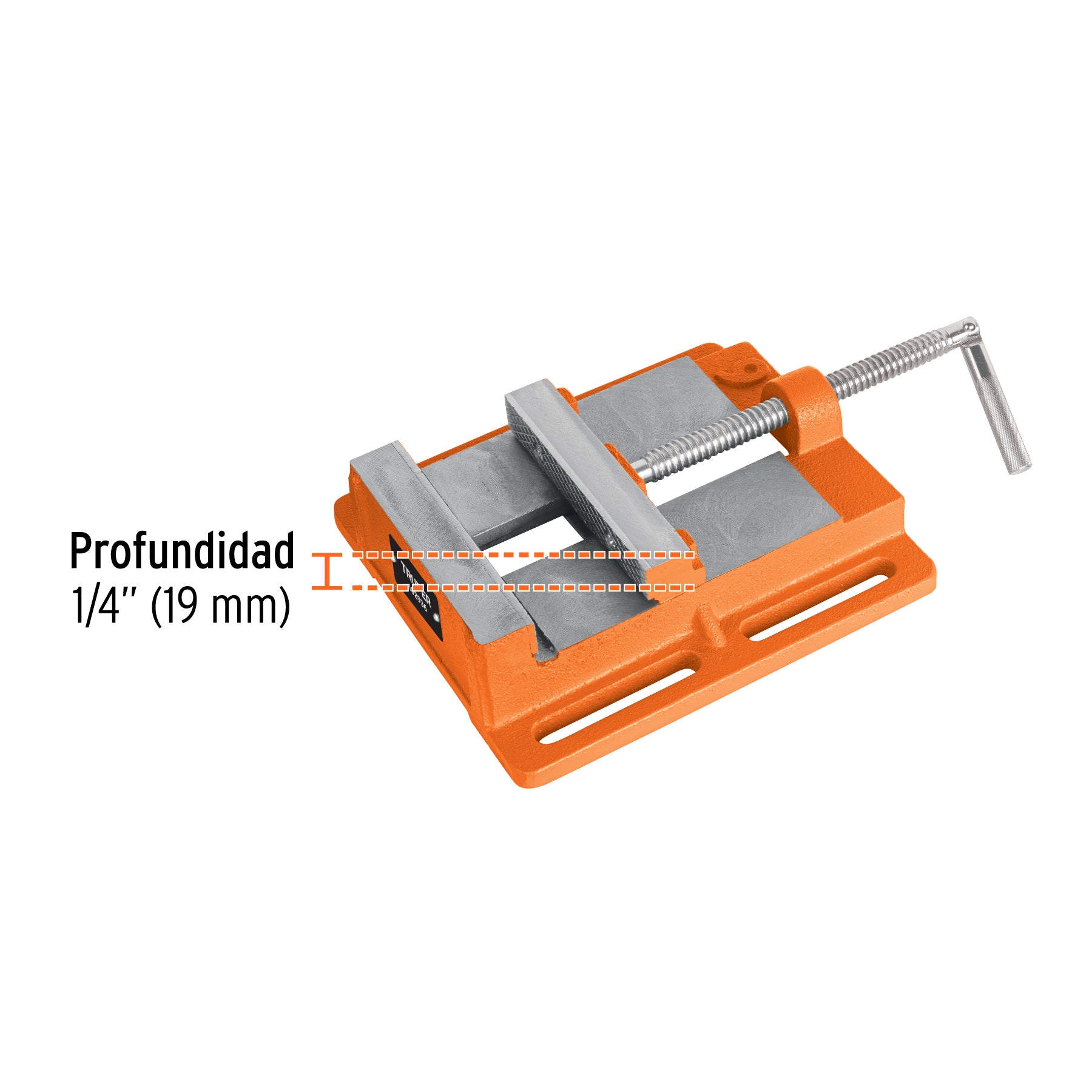 Prensa morsa plana, apertura 6" (150 mm), TRUPER