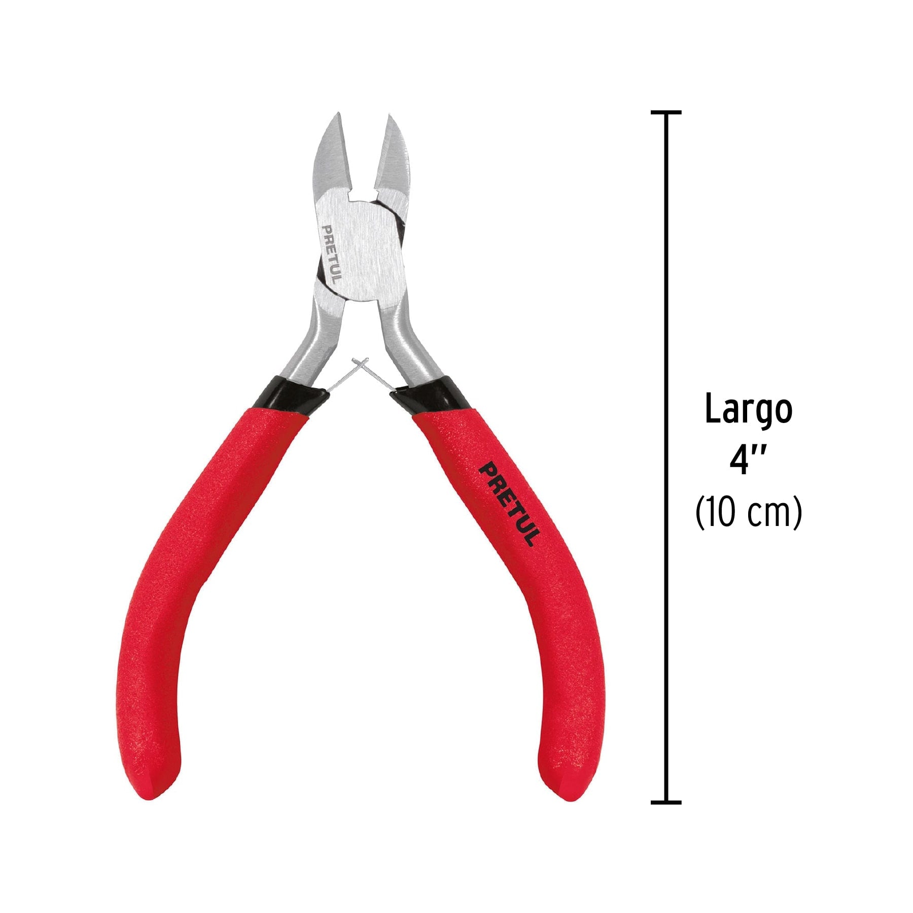 Mini pinza de corte diagonal 4", PRETUL