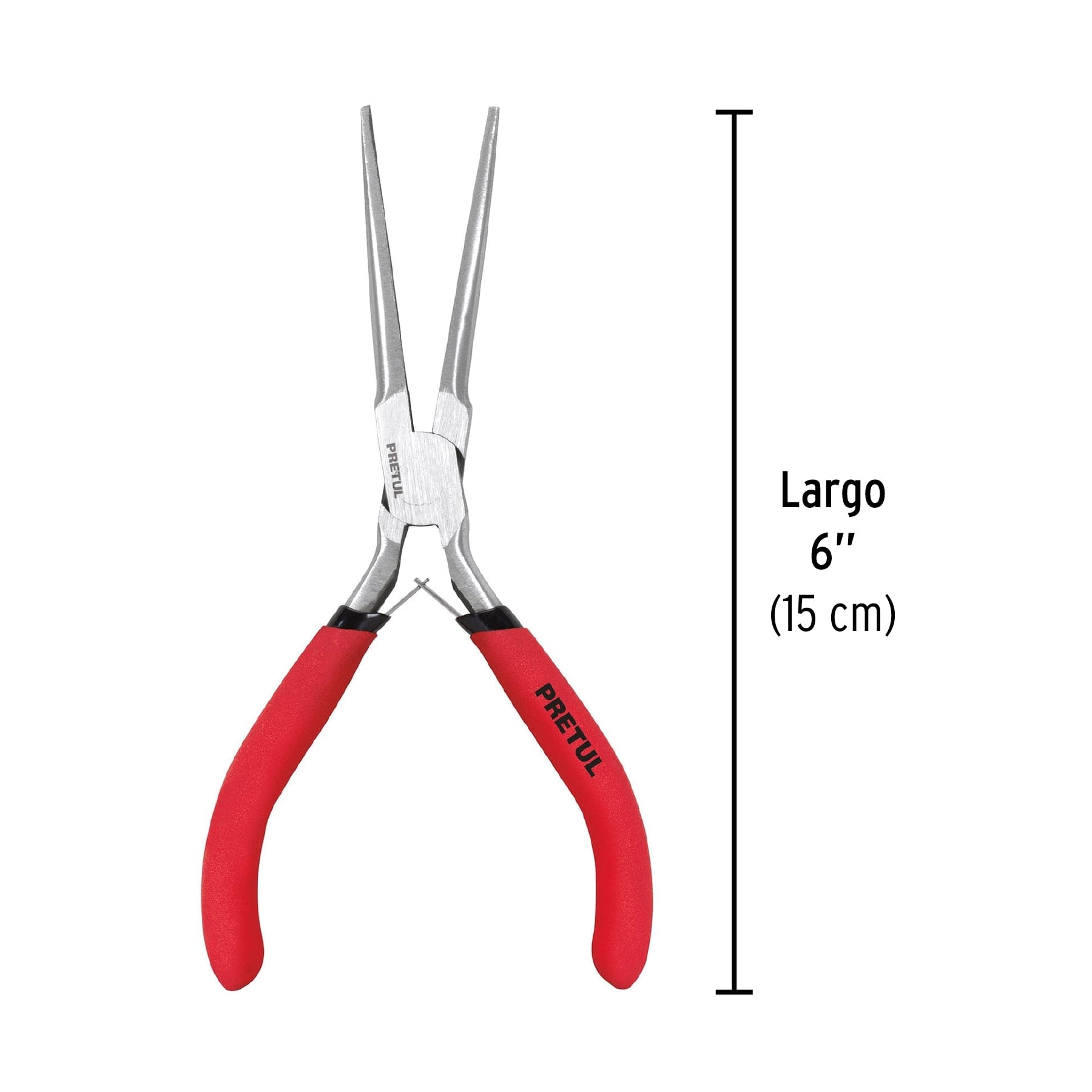 Mini pinza de punta de aguja 6", PRETUL
