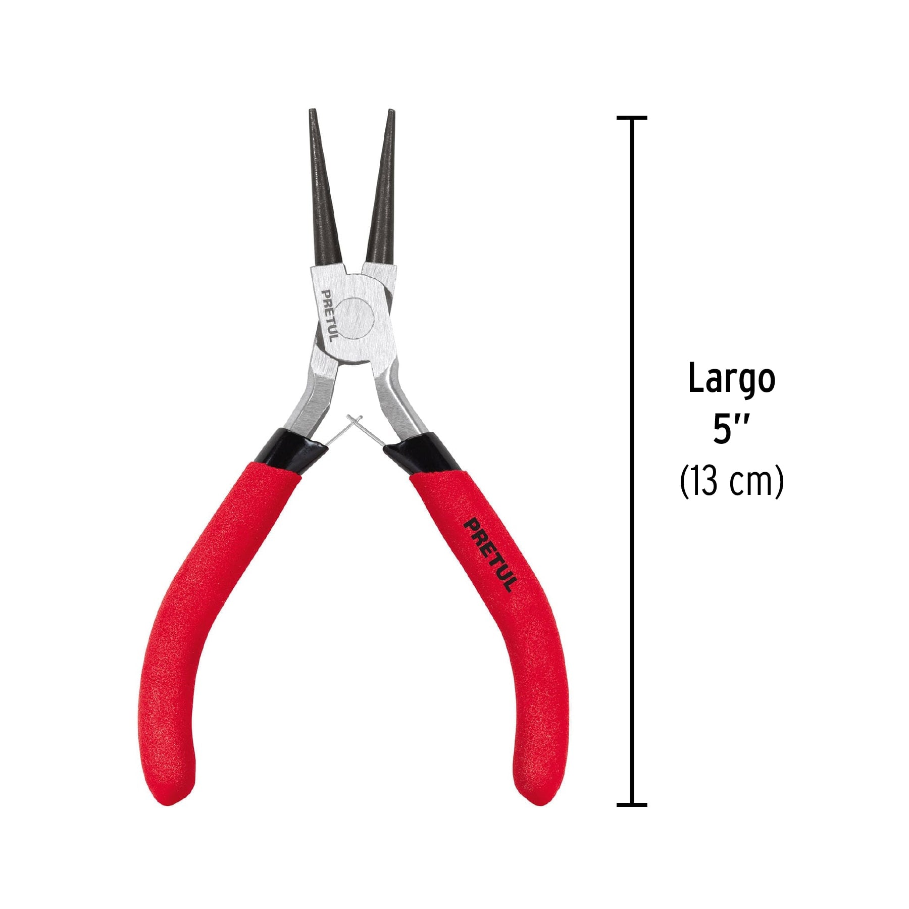 Mini pinza de punta redonda 5", PRETUL