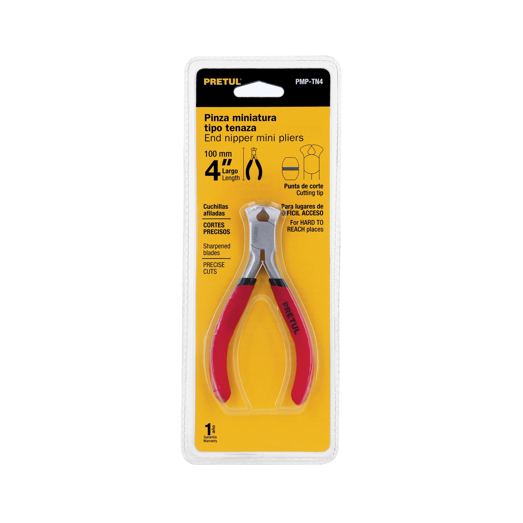 Mini pinza tipo tenaza 4", PRETUL