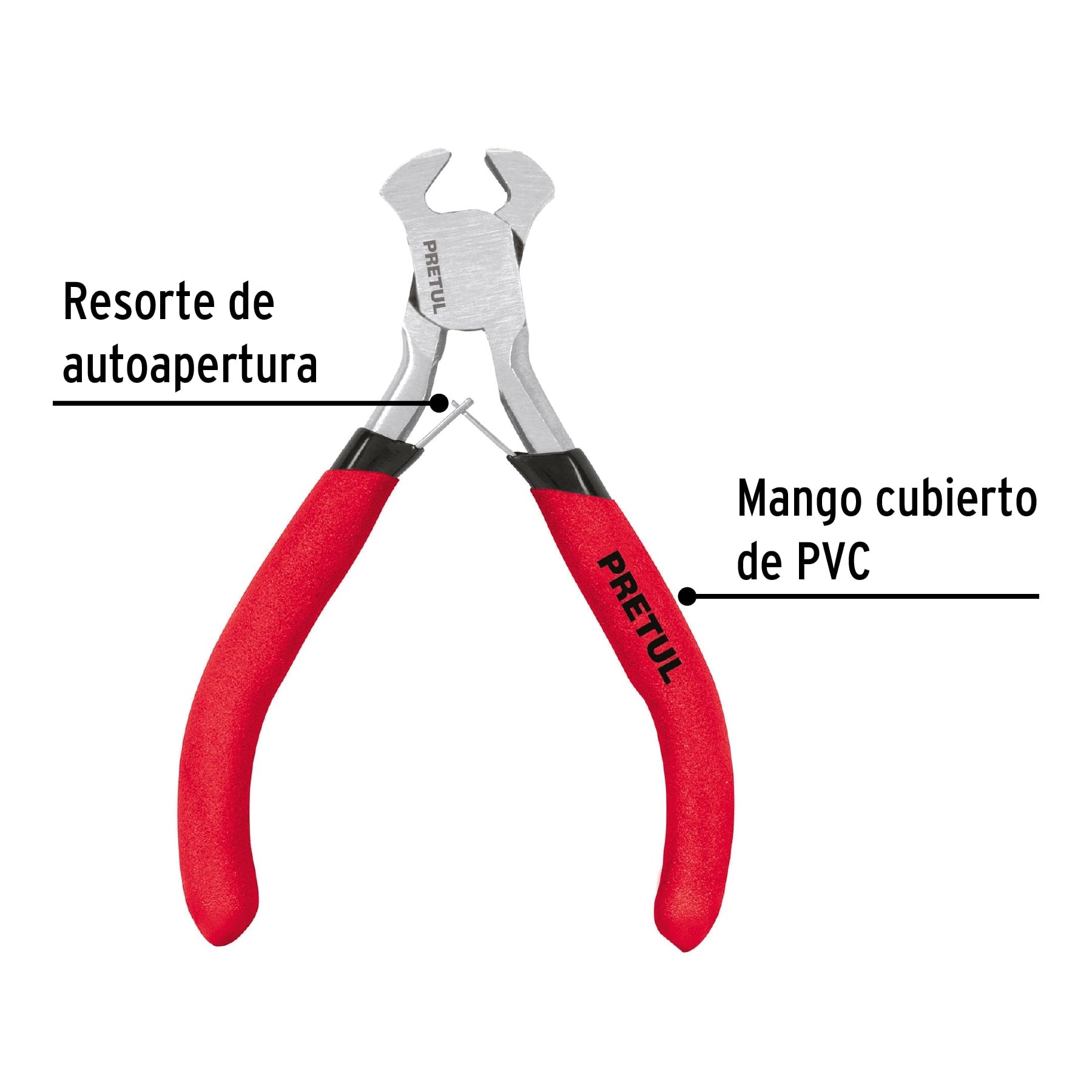 Mini pinza tipo tenaza 4", PRETUL