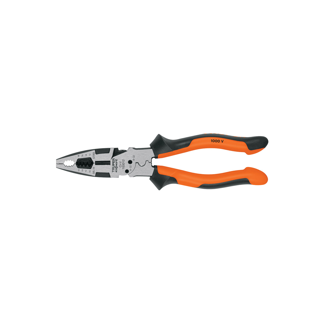 Pinza multiuso 9" electricista, comfort grip, TRUPER EXPERT