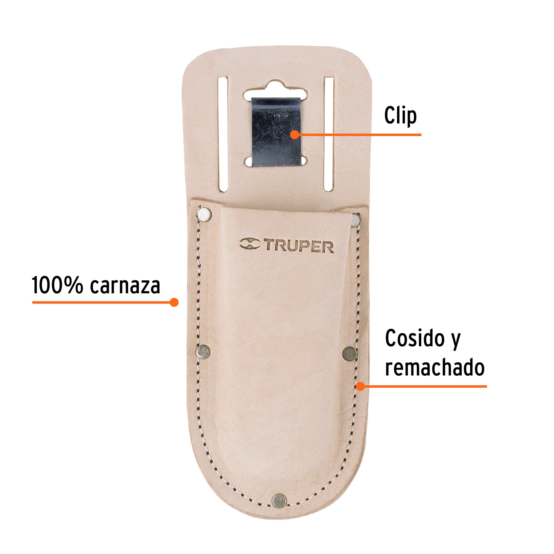 Funda de carnaza para tijeras de una mano, TRUPER