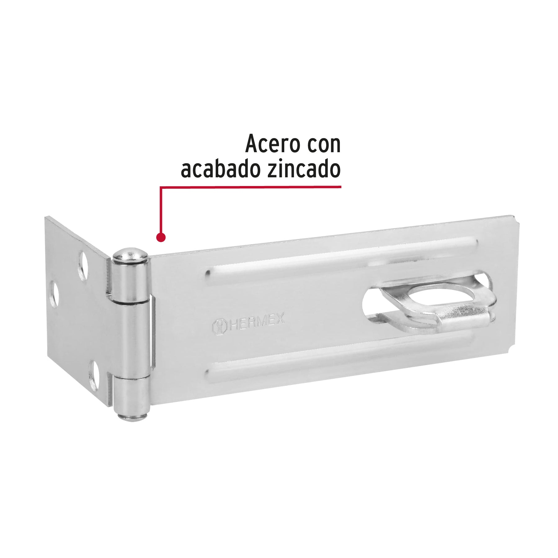 Portacandado de acero zincado 4-1/2", HERMEX