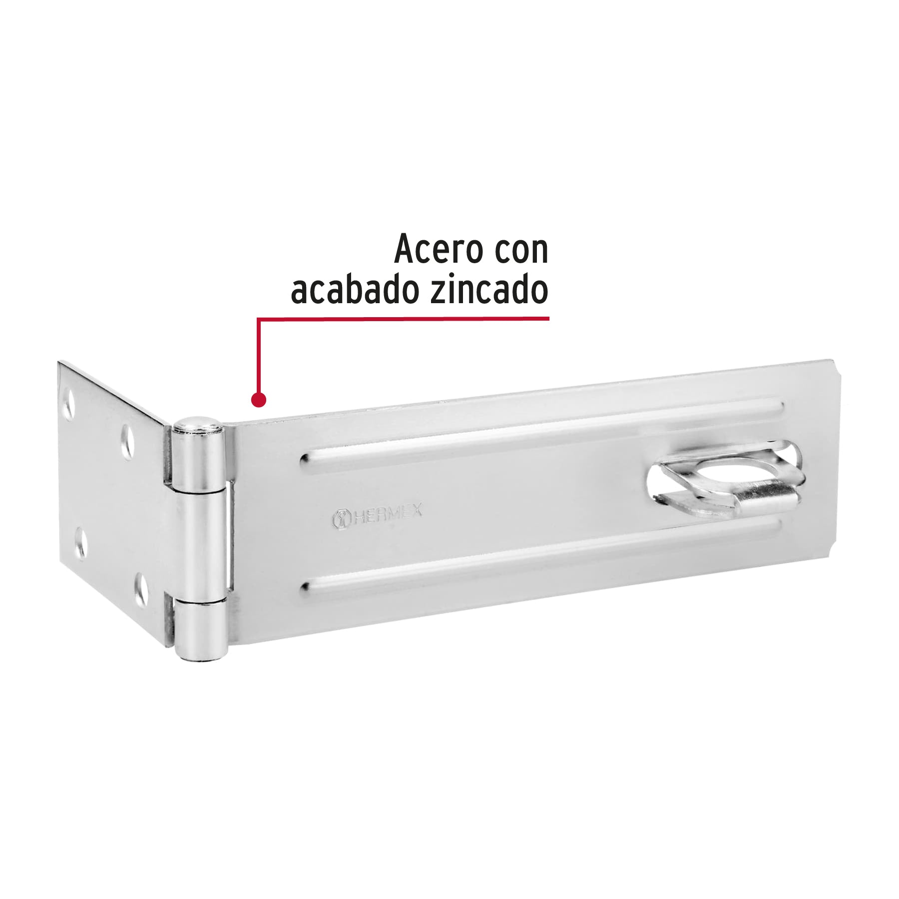 Portacandado de acero zincado 6", HERMEX