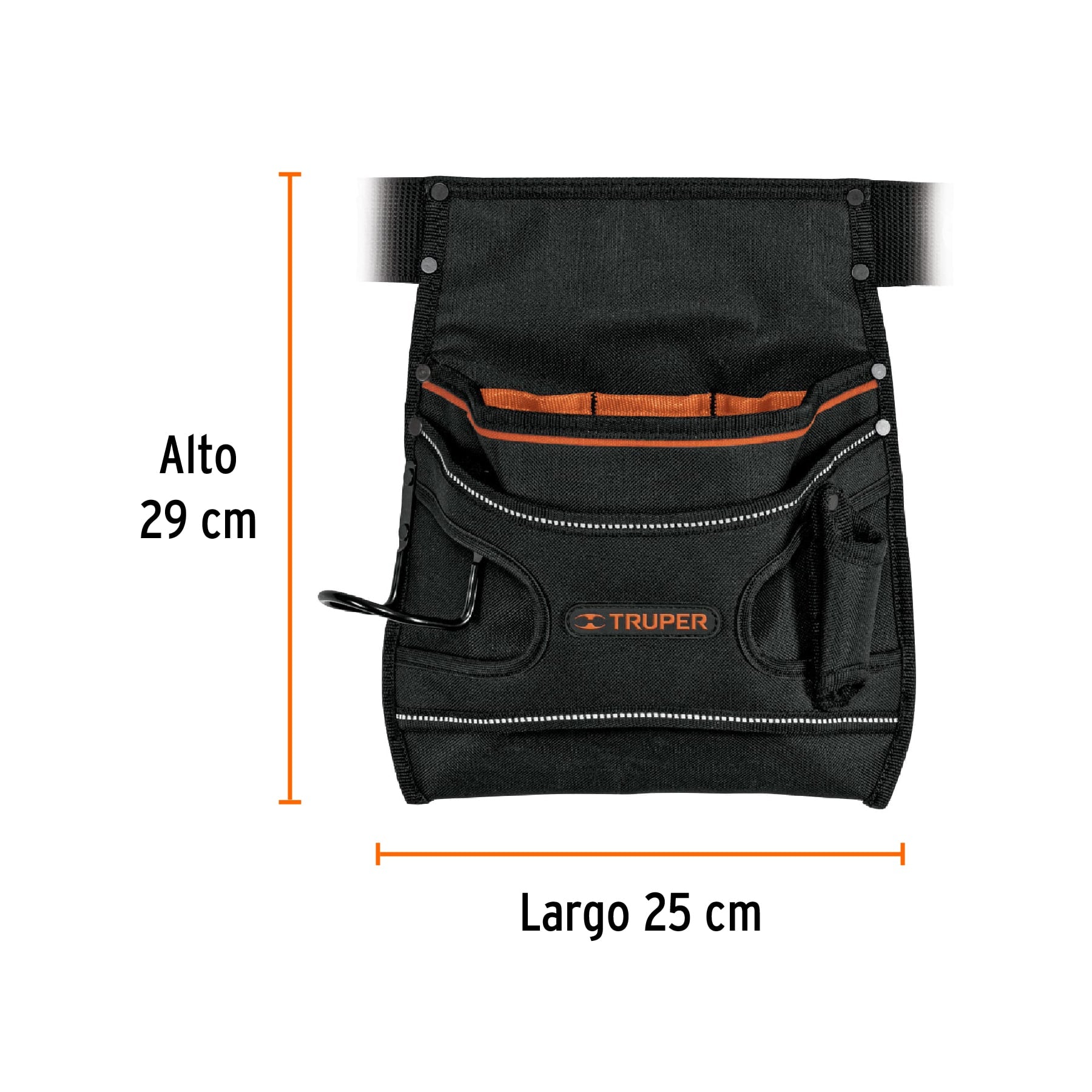 Porta herramientas de poliéster, 7 compartimentos, TRUPER