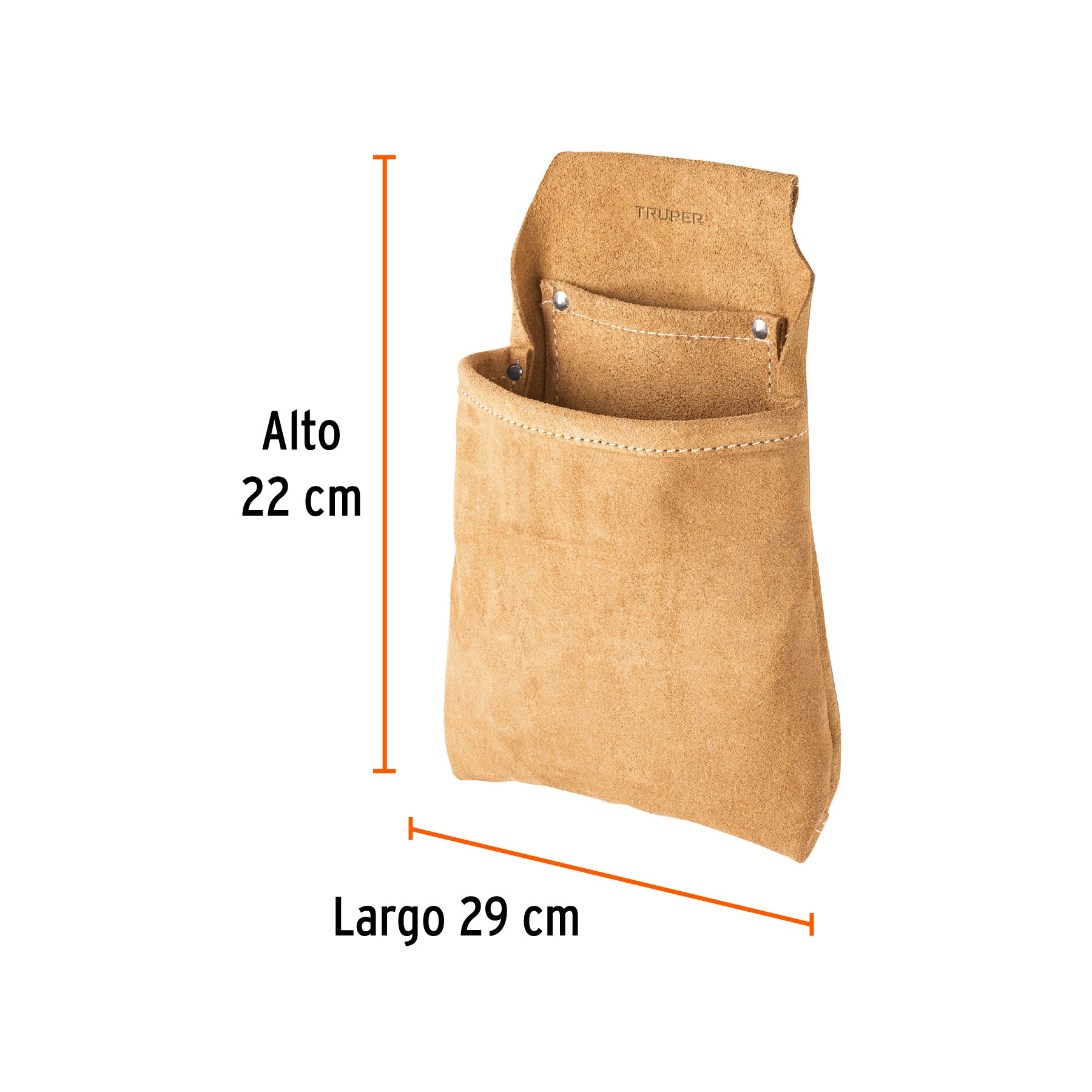 Porta herramientas de clavos con 2 compartimentos, TRUPER