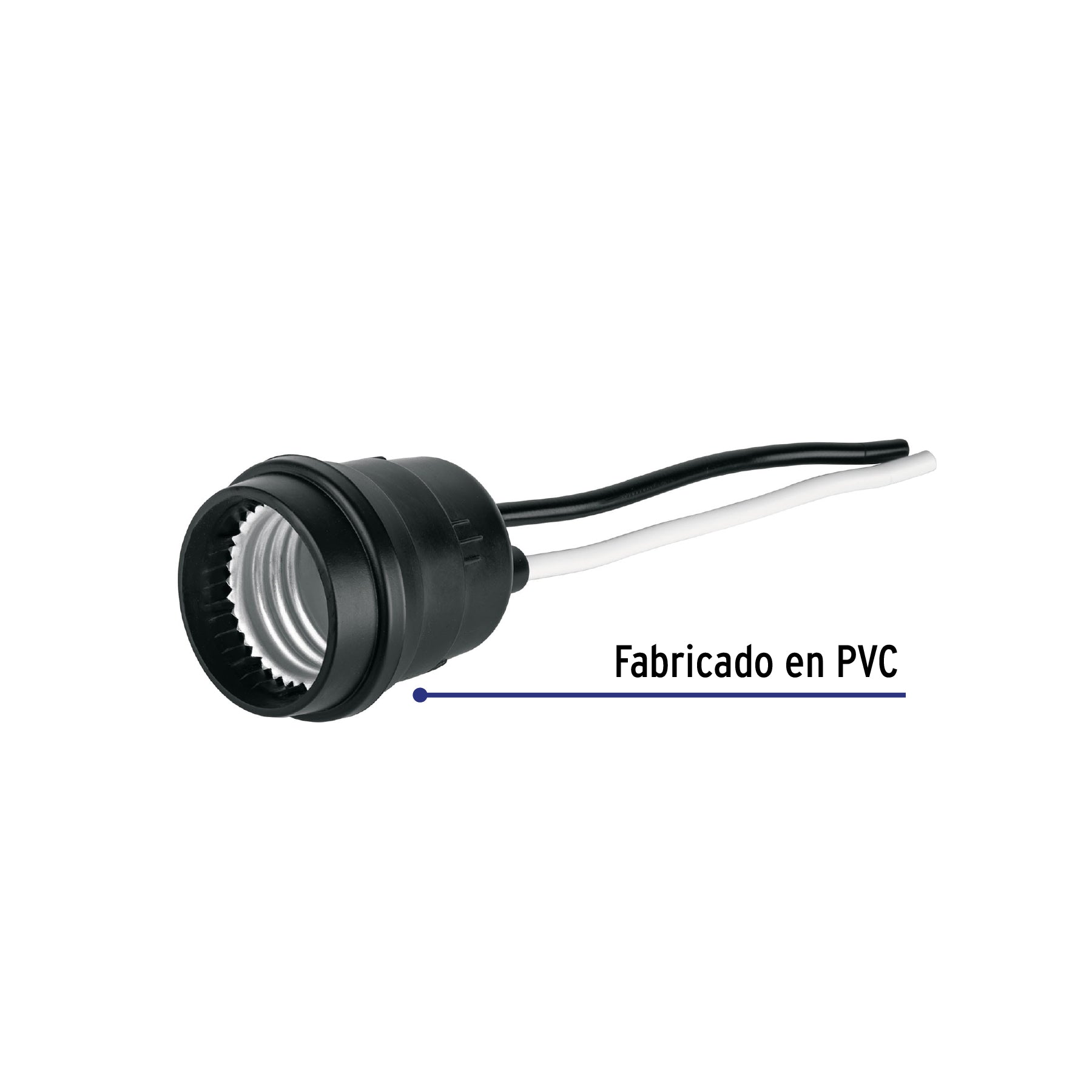 Portalámpara de PVC para intemperie, VOLTECK BASIC