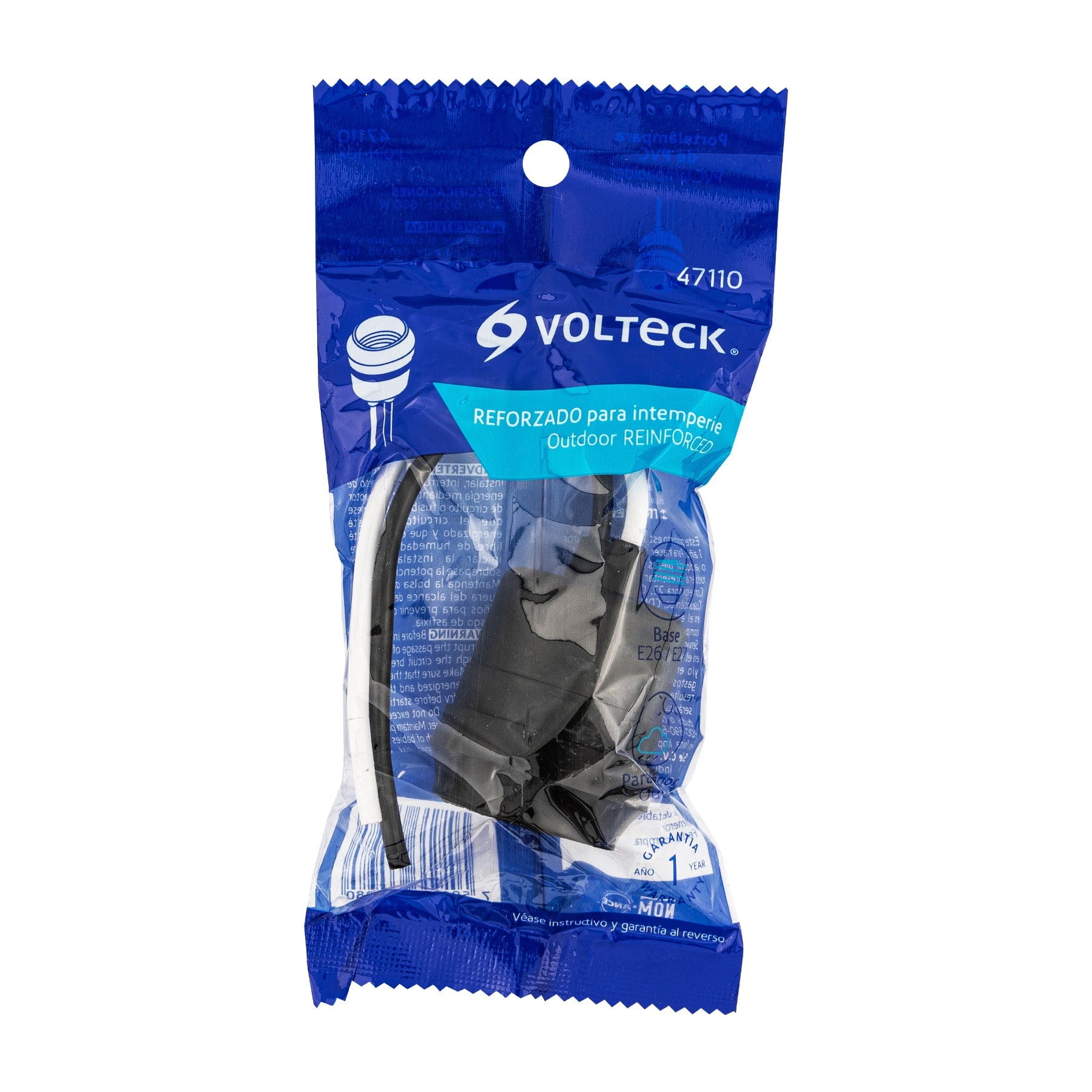 Portalámpara para intemperie, reforzada , VOLTECK