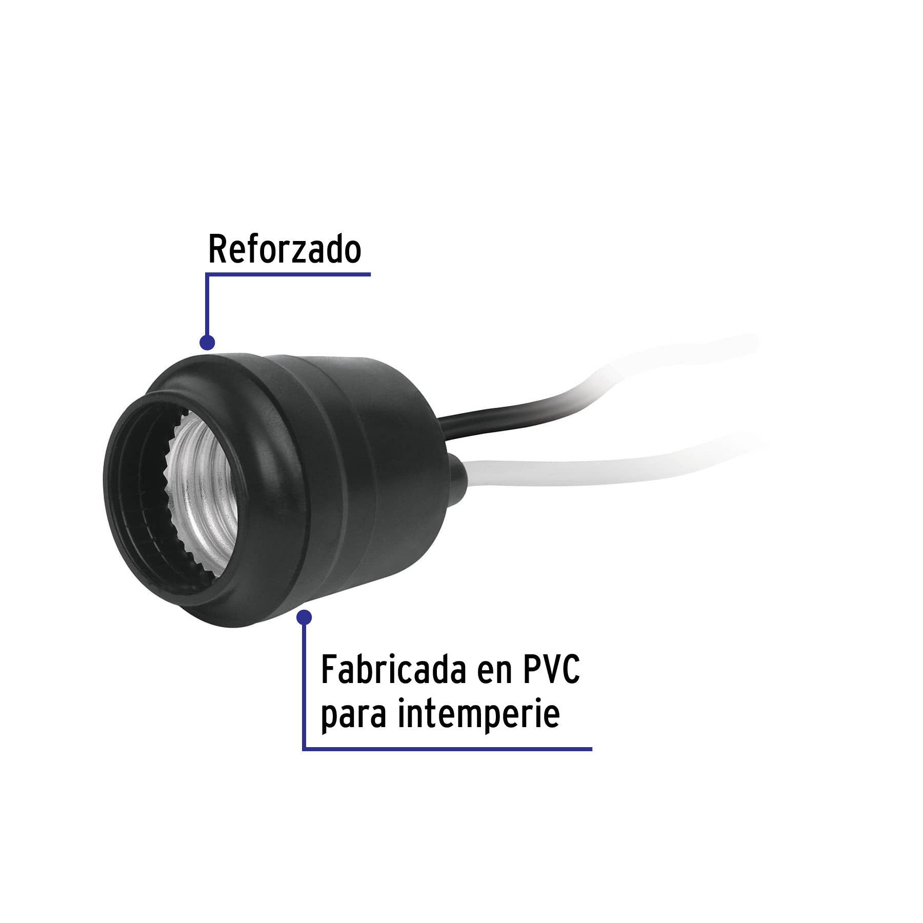 Portalámpara para intemperie, reforzada , VOLTECK