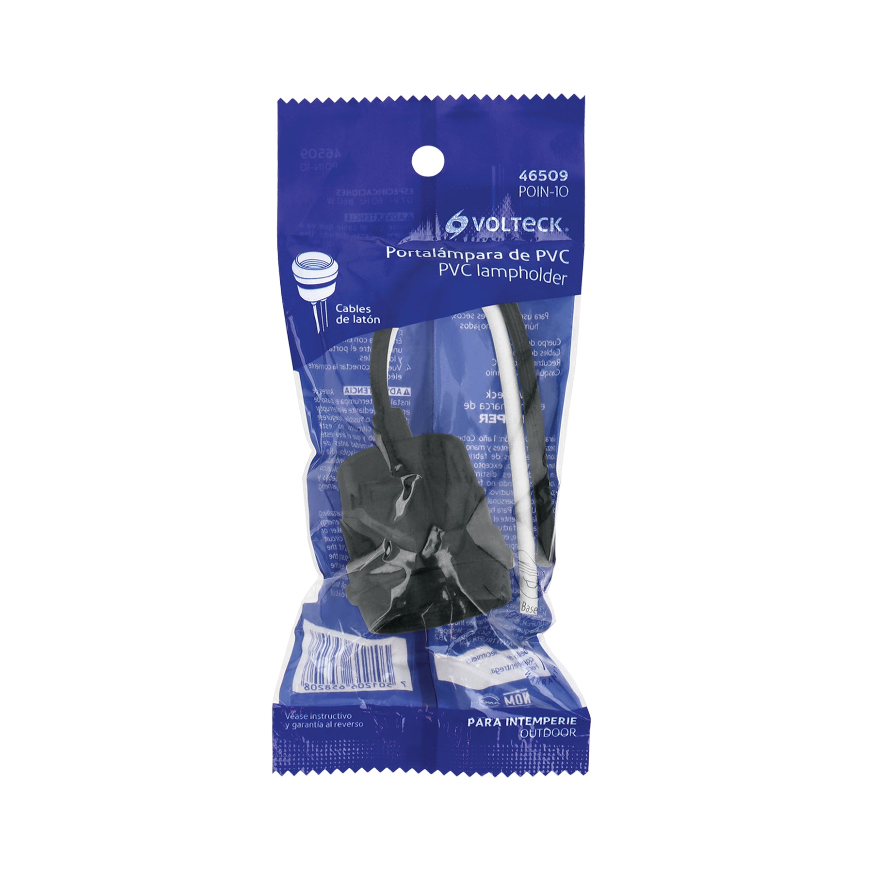 Portalámpara de PVC para intemperie, VOLTECK