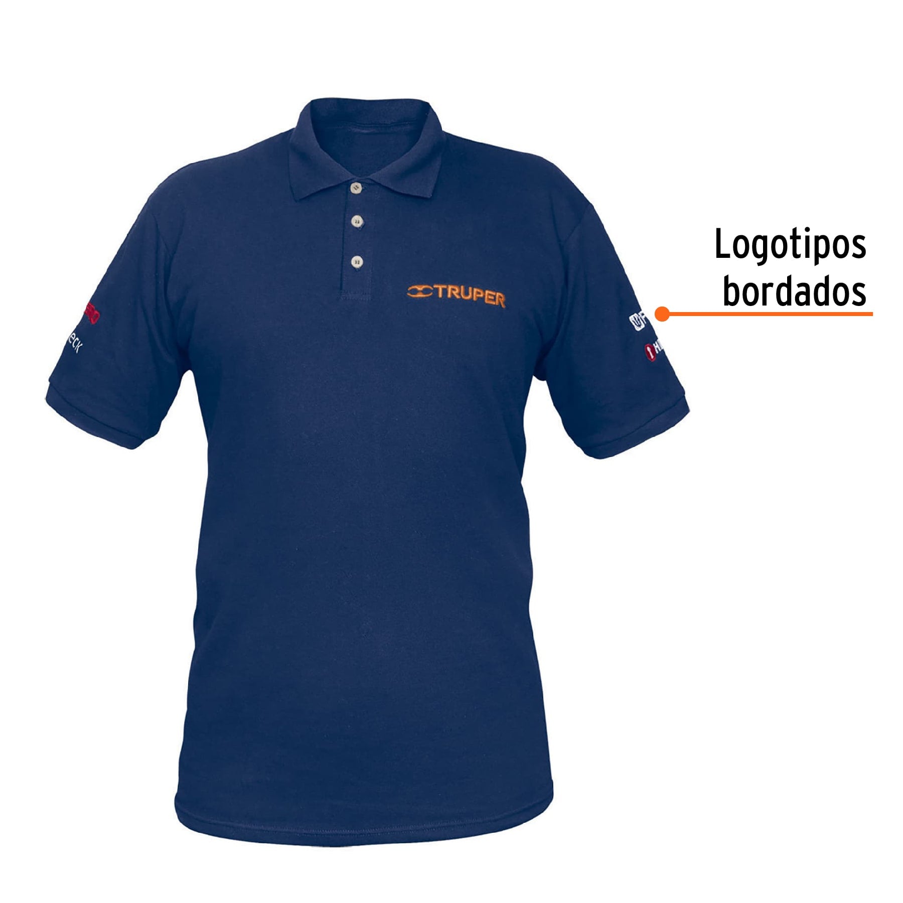 Playera polo para hombre, azul, EG, TRUPER