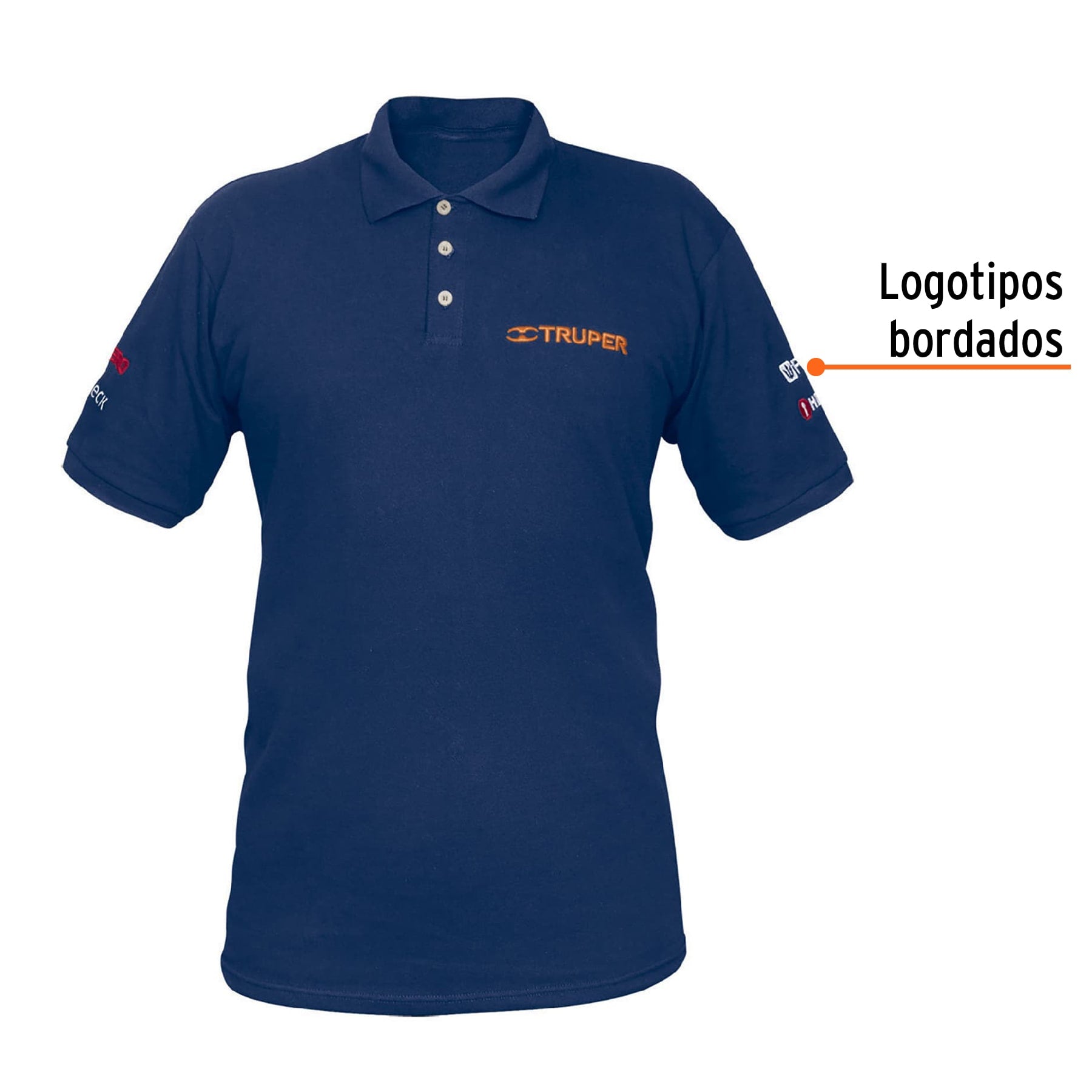 Playera polo para hombre, azul, EEG, TRUPER