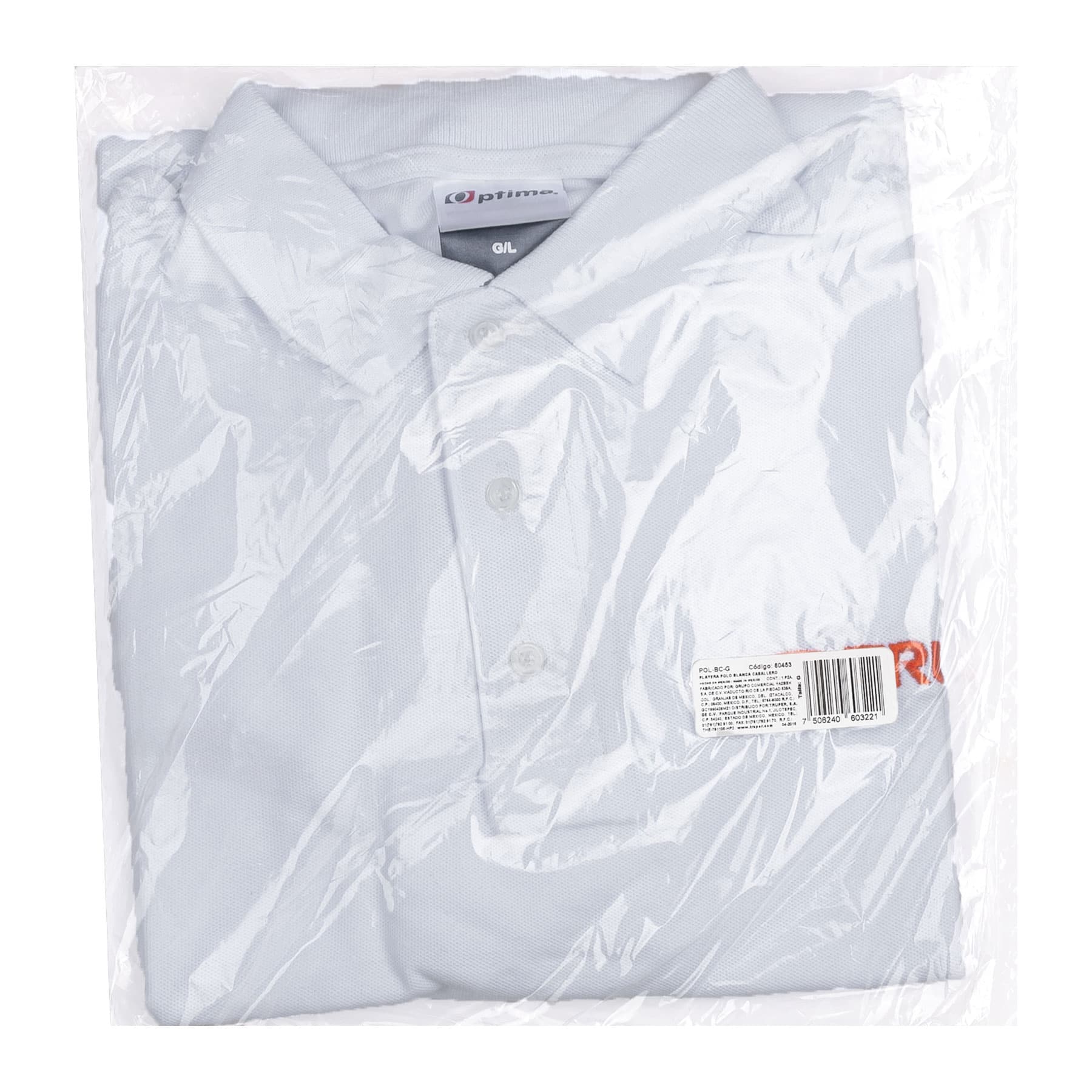 Playera polo para hombre, blanca, G, TRUPER