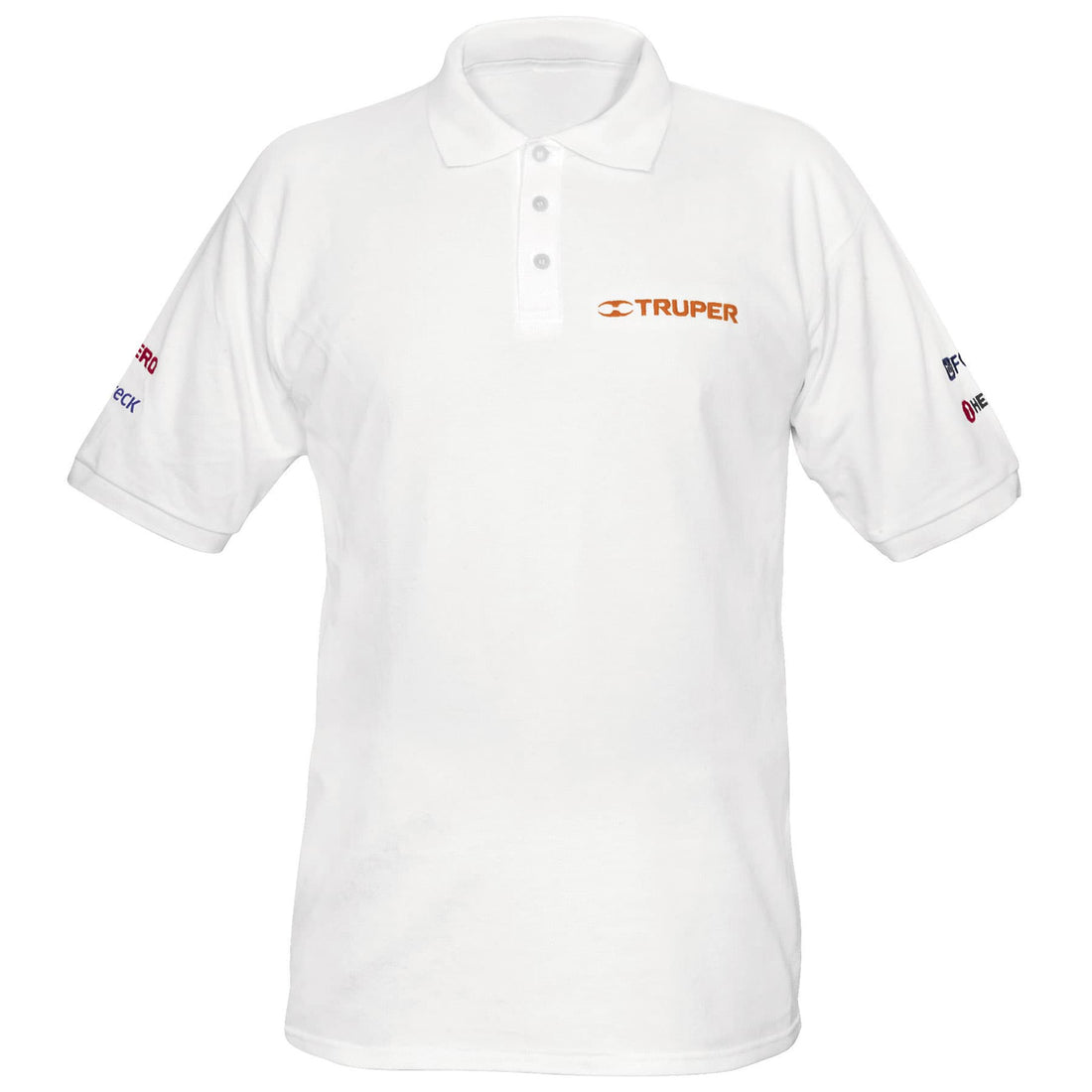 Playera polo para hombre, blanca, M, TRUPER