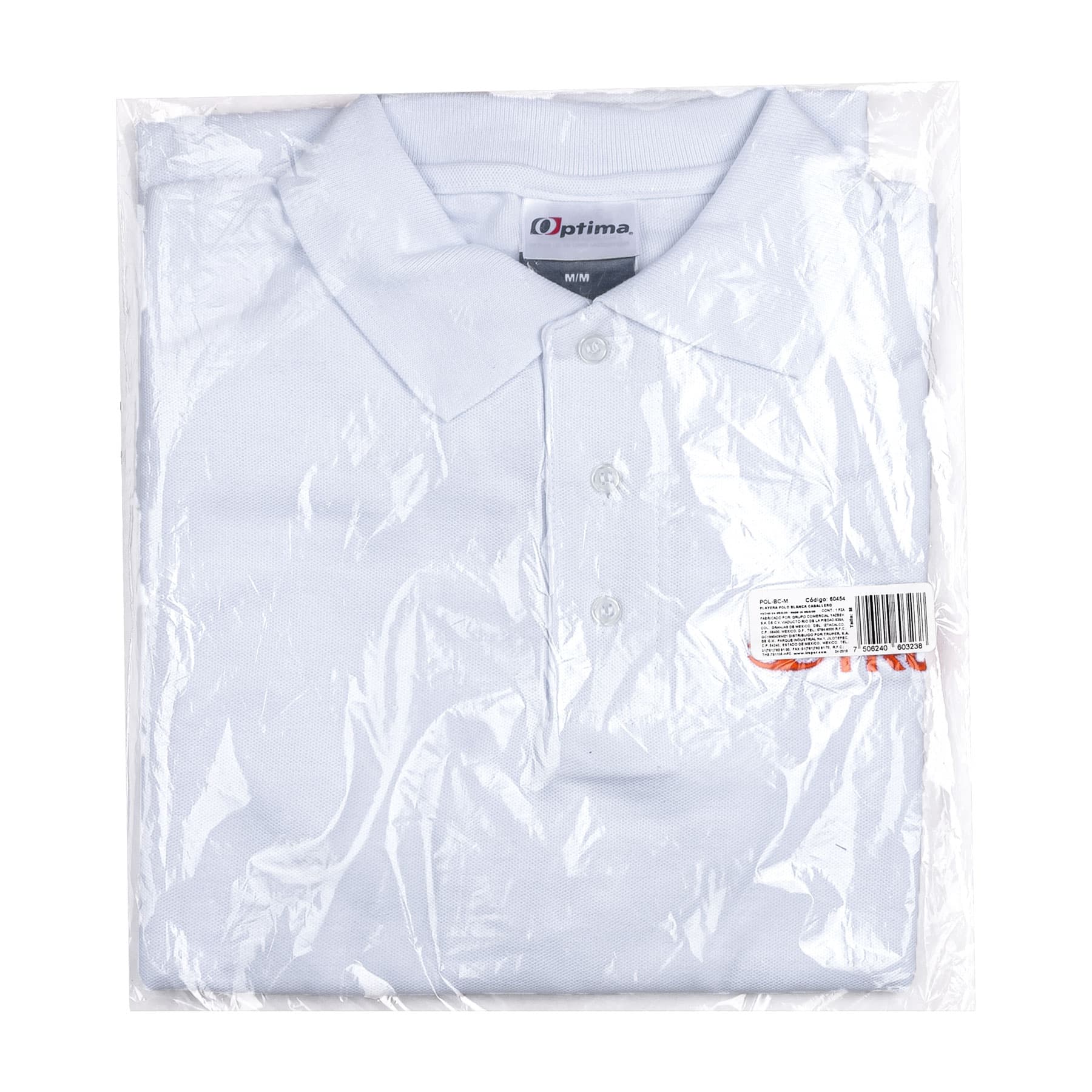 Playera polo para hombre, blanca, M, TRUPER