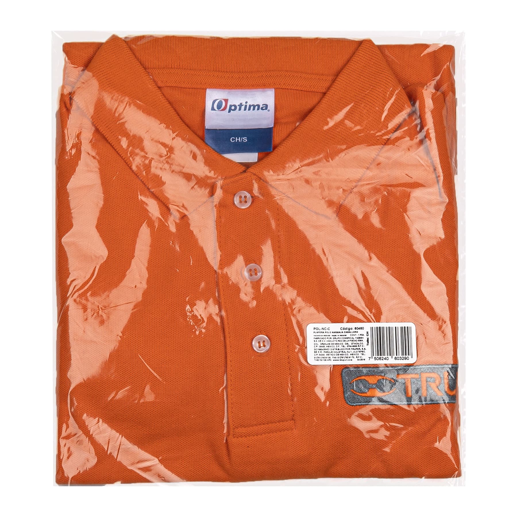 Playera polo para hombre, naranja, CH, TRUPER