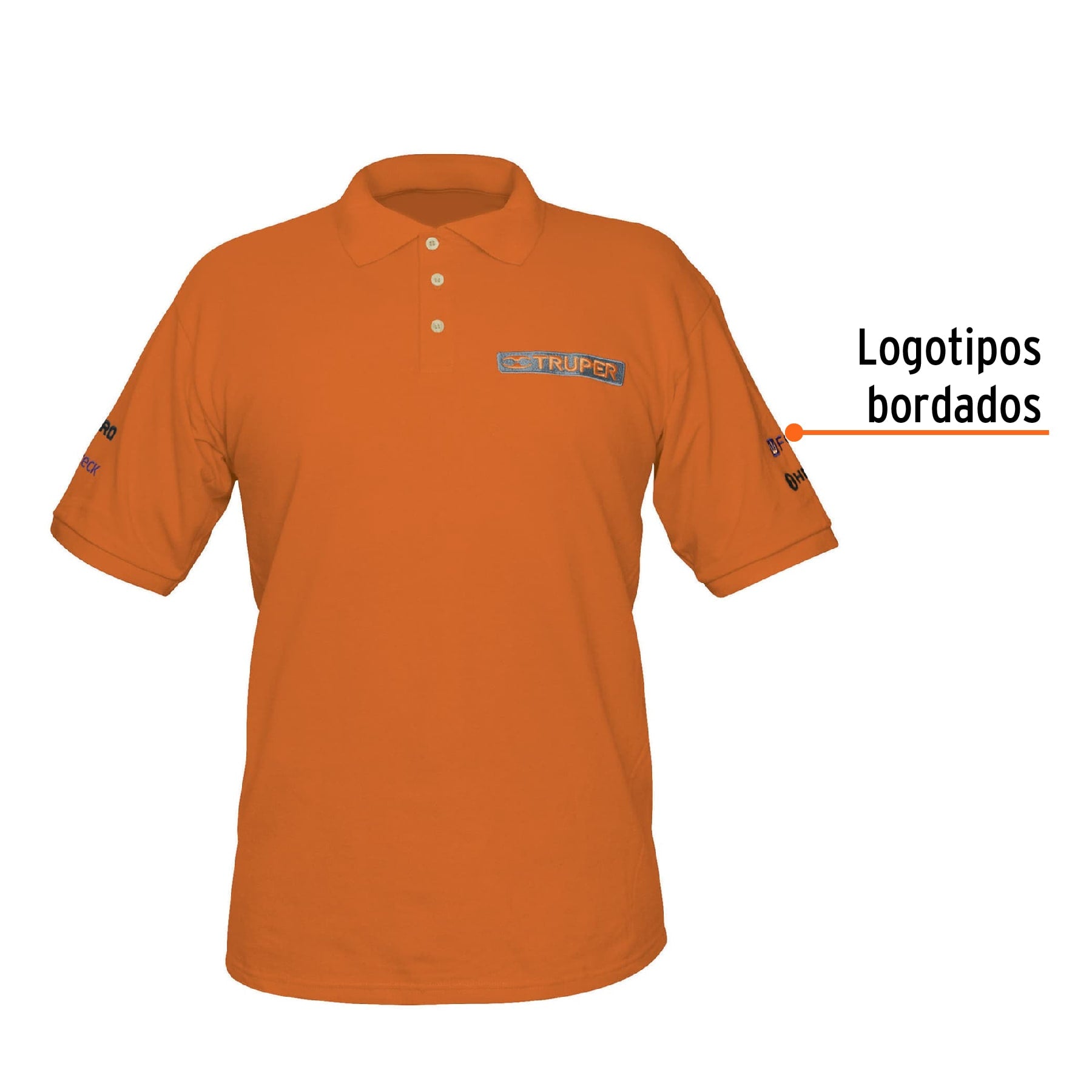 Playera polo para hombre, naranja, G, TRUPER