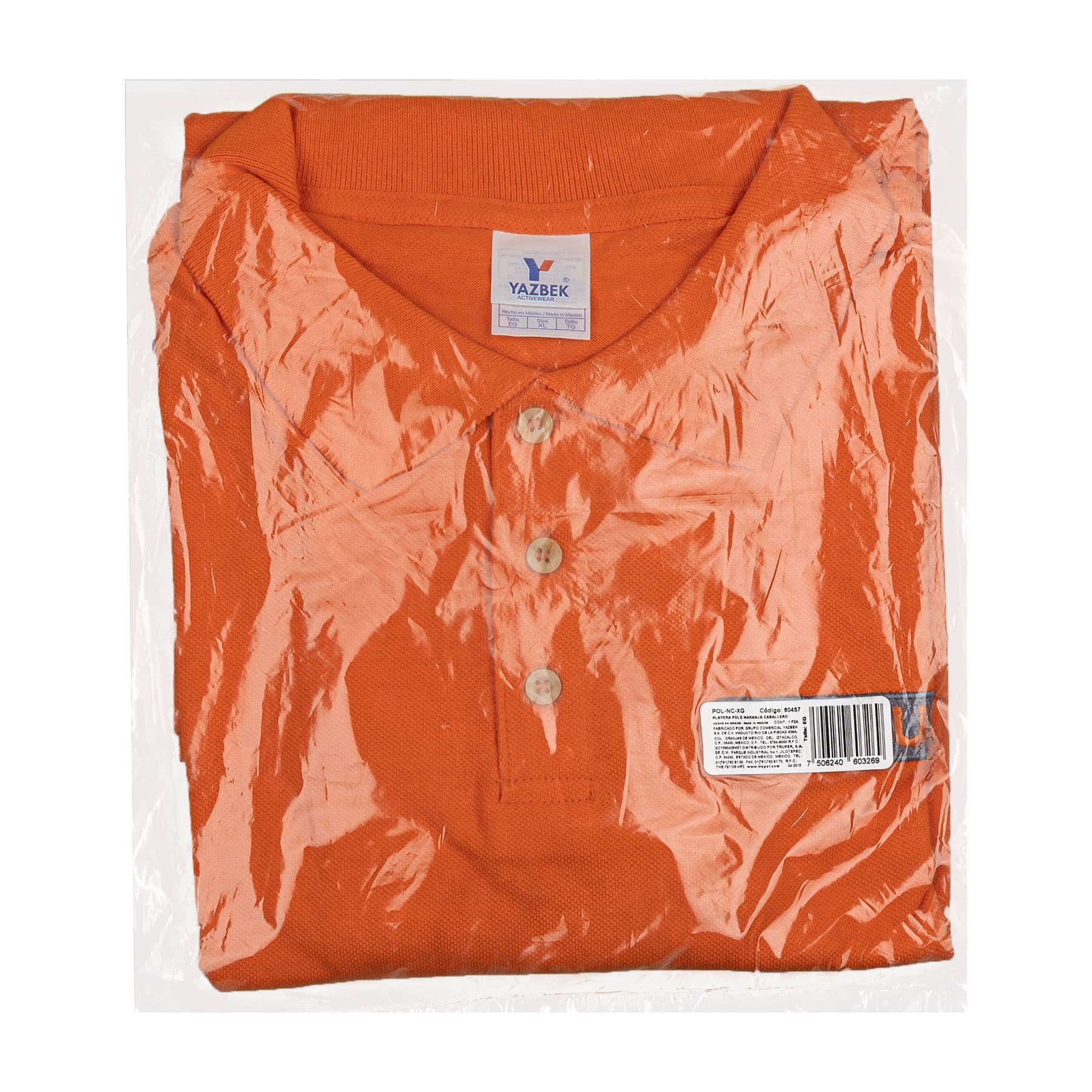 Playera polo para hombre, naranja, EG, TRUPER