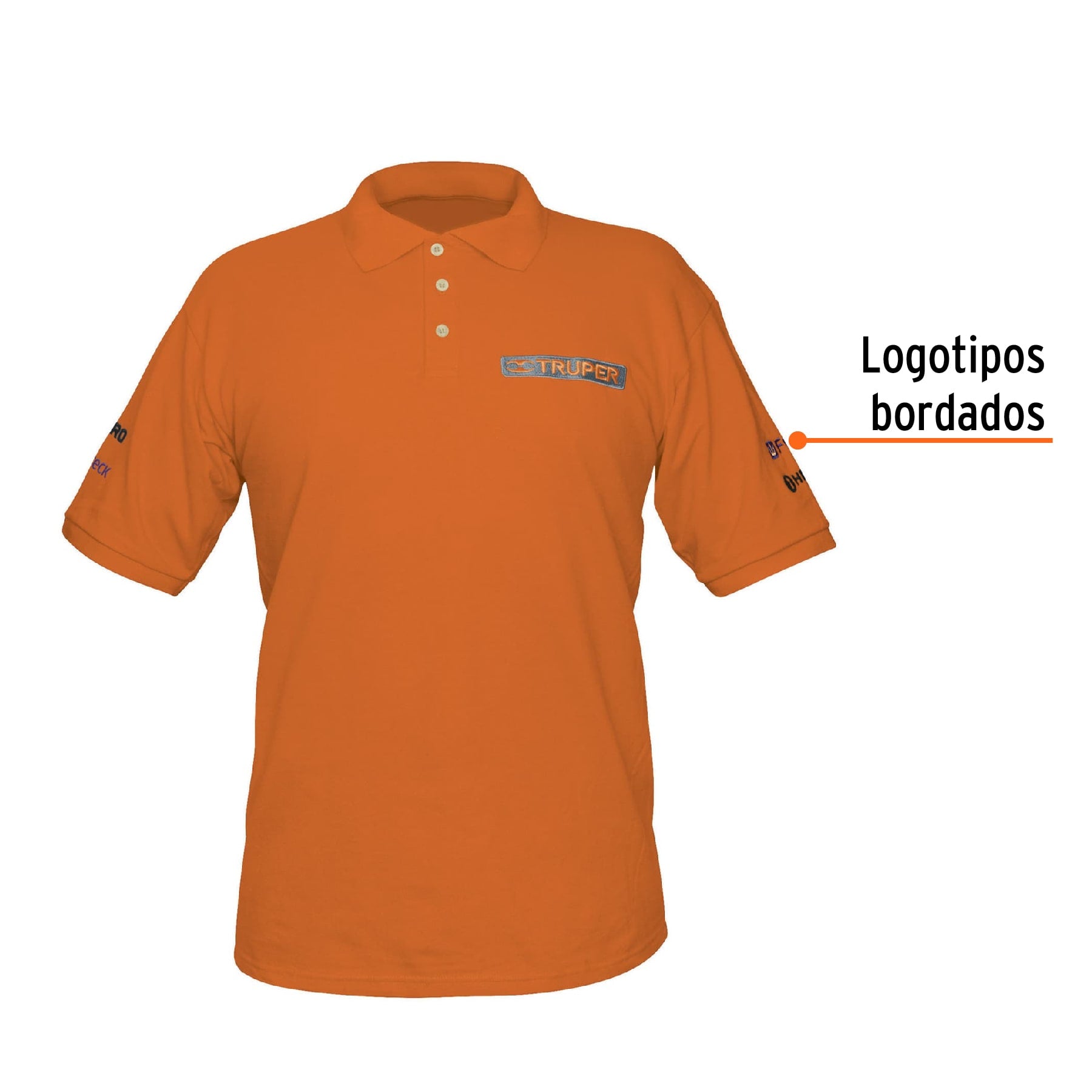 Playera polo para hombre, naranja, EEG, TRUPER