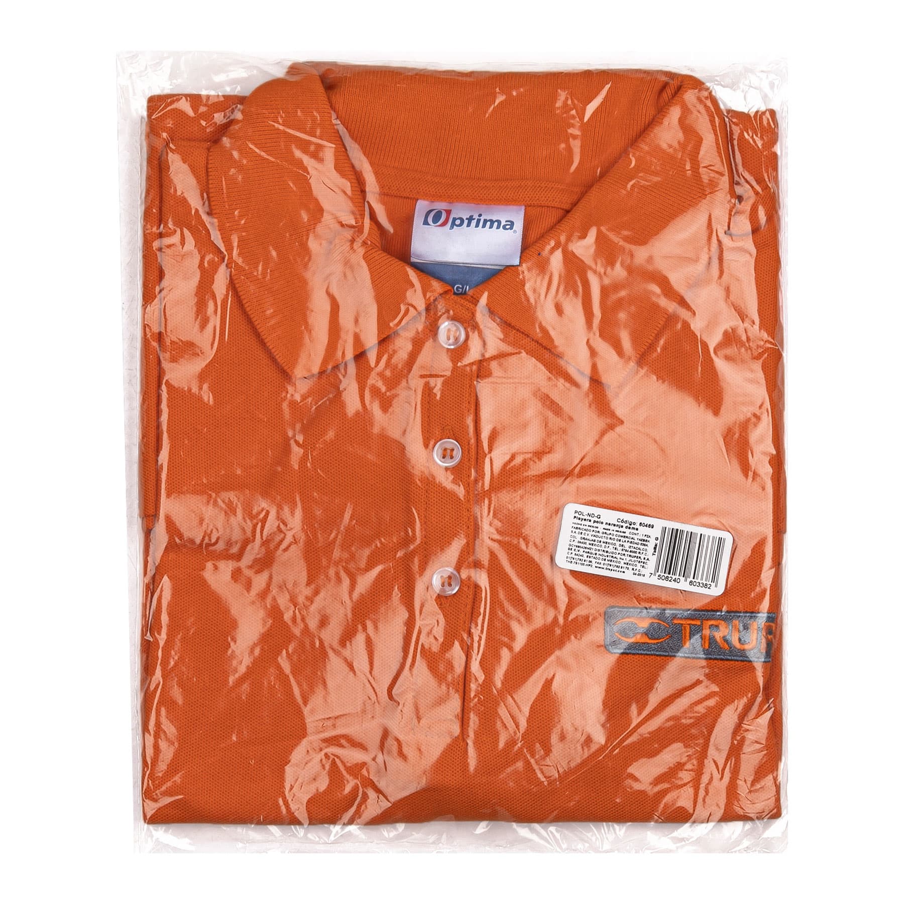 Playera polo para mujer, naranja, G, TRUPER