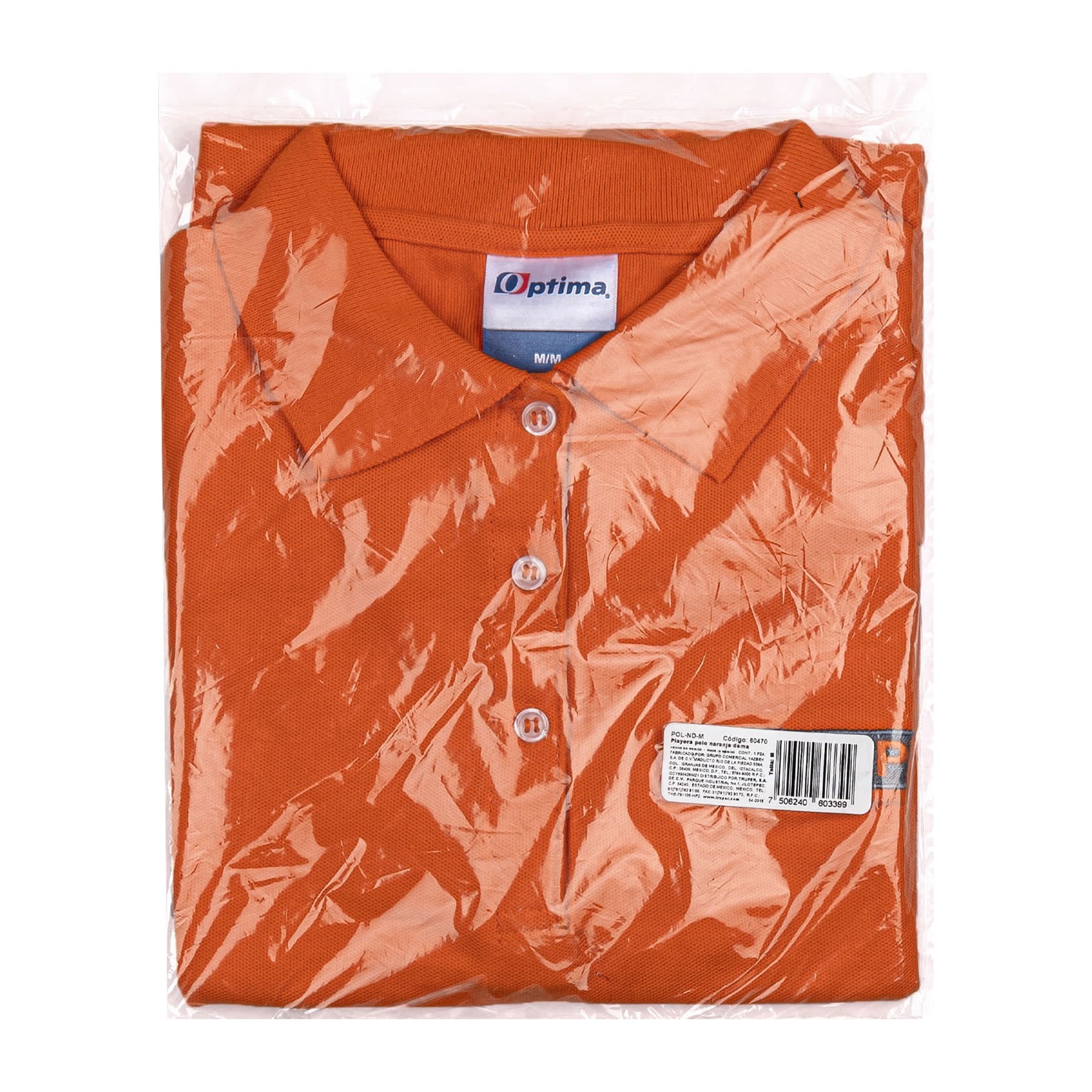 Playera polo para mujer, naranja, M, TRUPER