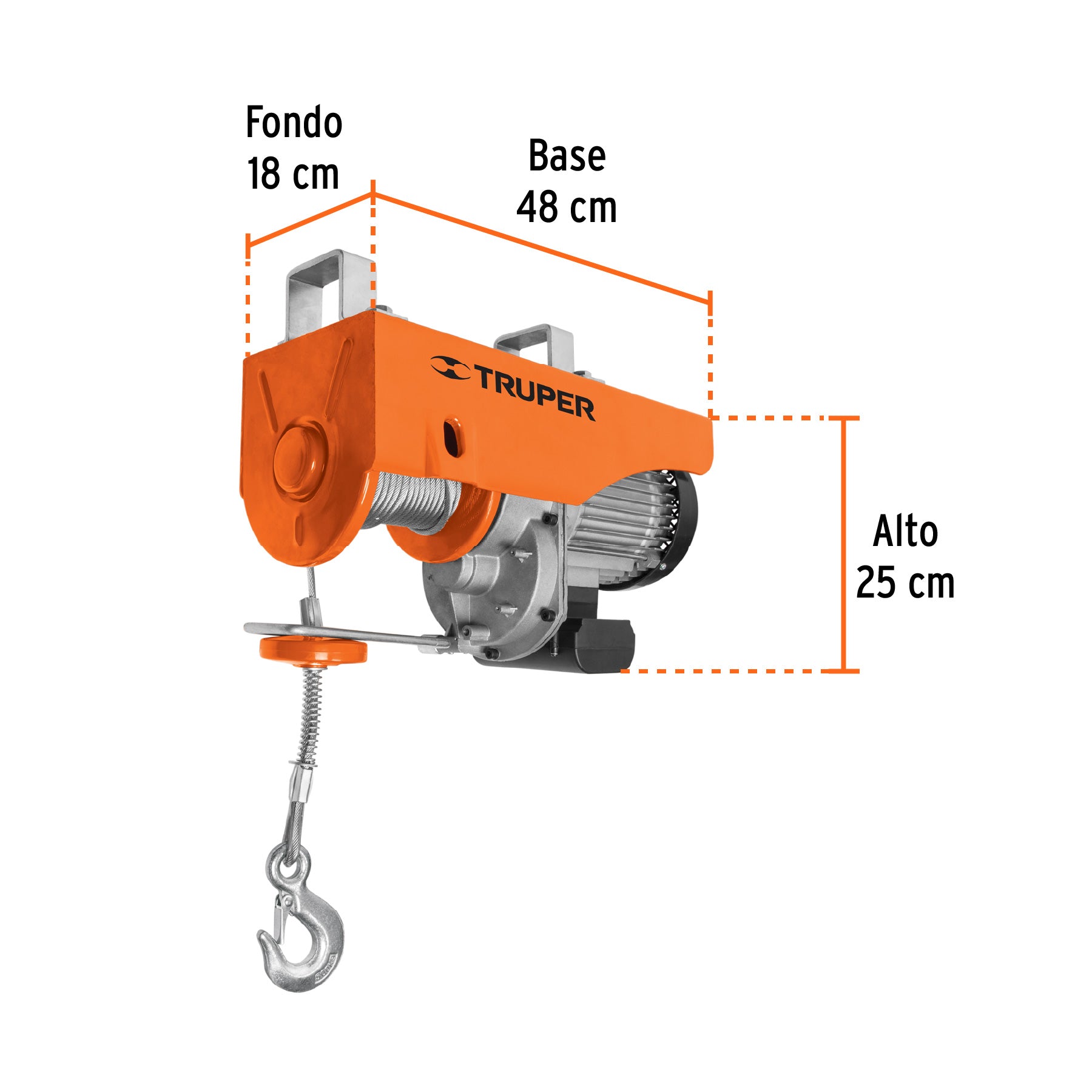 Polipasto eléctrico de 1000 kg, TRUPER
